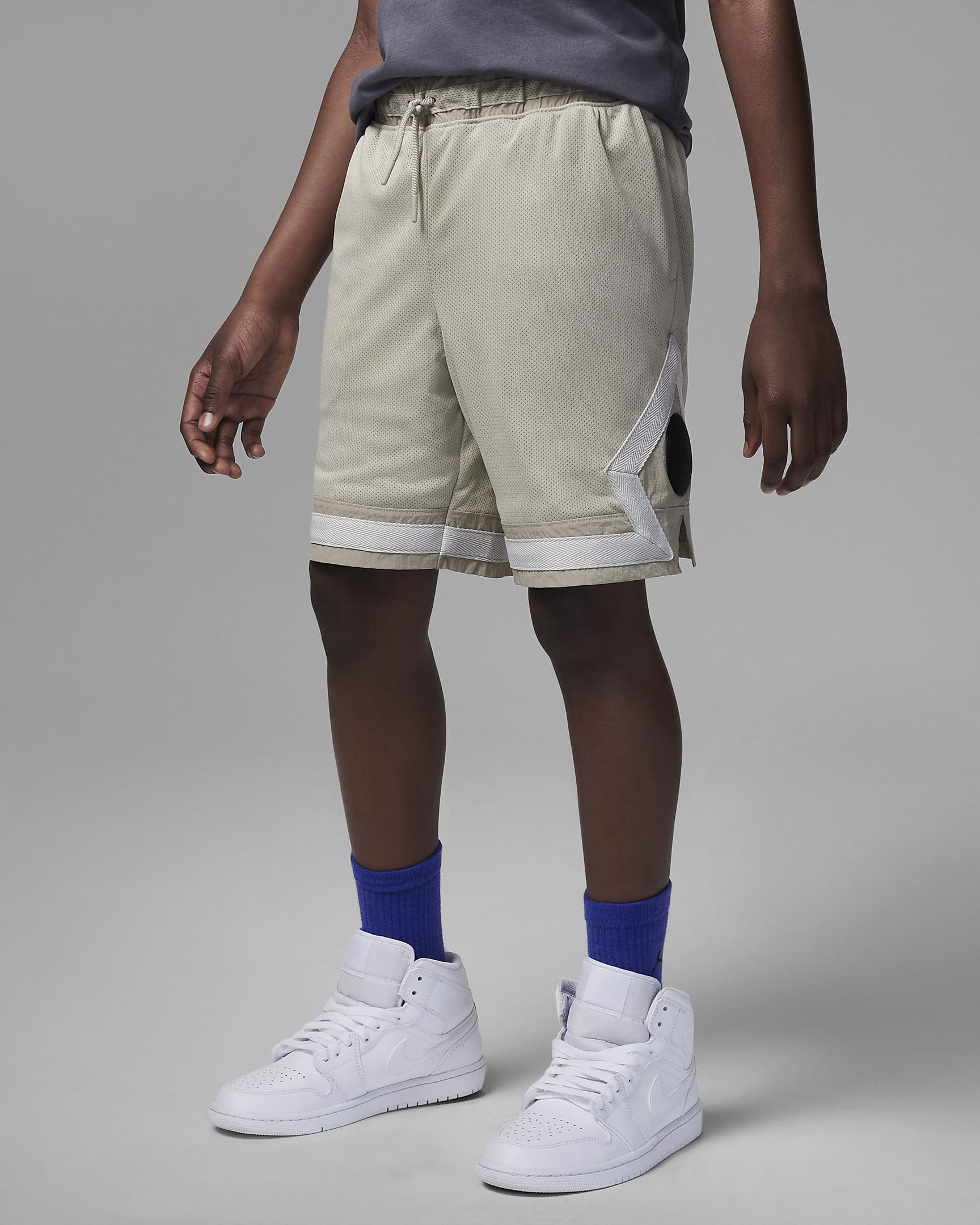 Jordan Paris Saint-Germain Big Kids Dri-FIT Diamond Shorts - Stone
