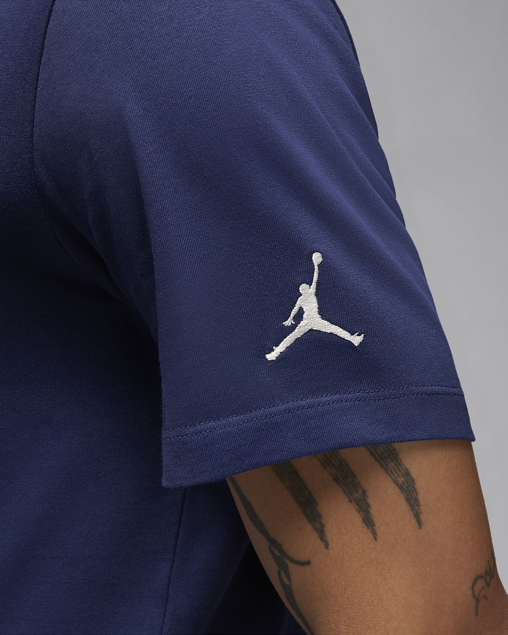 Playera para hombre Jordan Air - Azul marino medianoche/Vela/Vela