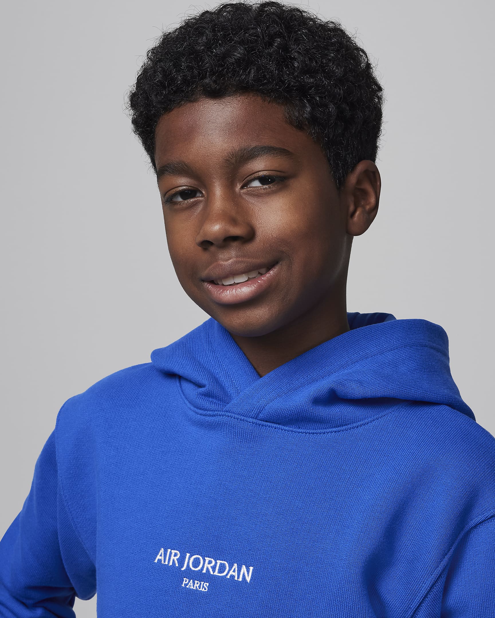 Jordan Big Kids' MJ Air Jordan Paris Pullover Hoodie - Game Royal