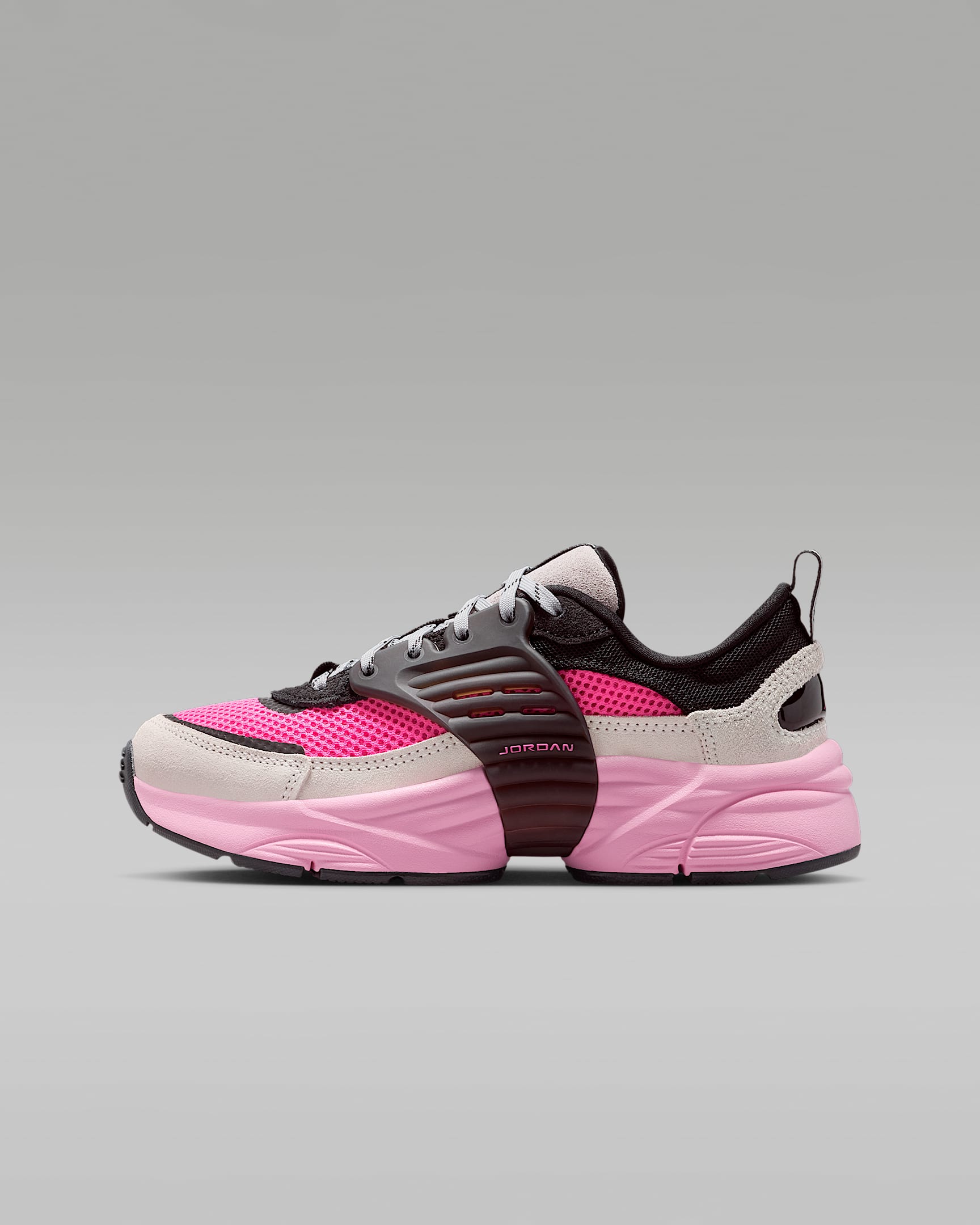 Jordan Trunner O/S Big Kids' Shoes - Wolf Grey/Neutral Grey/Black/Pink Blast