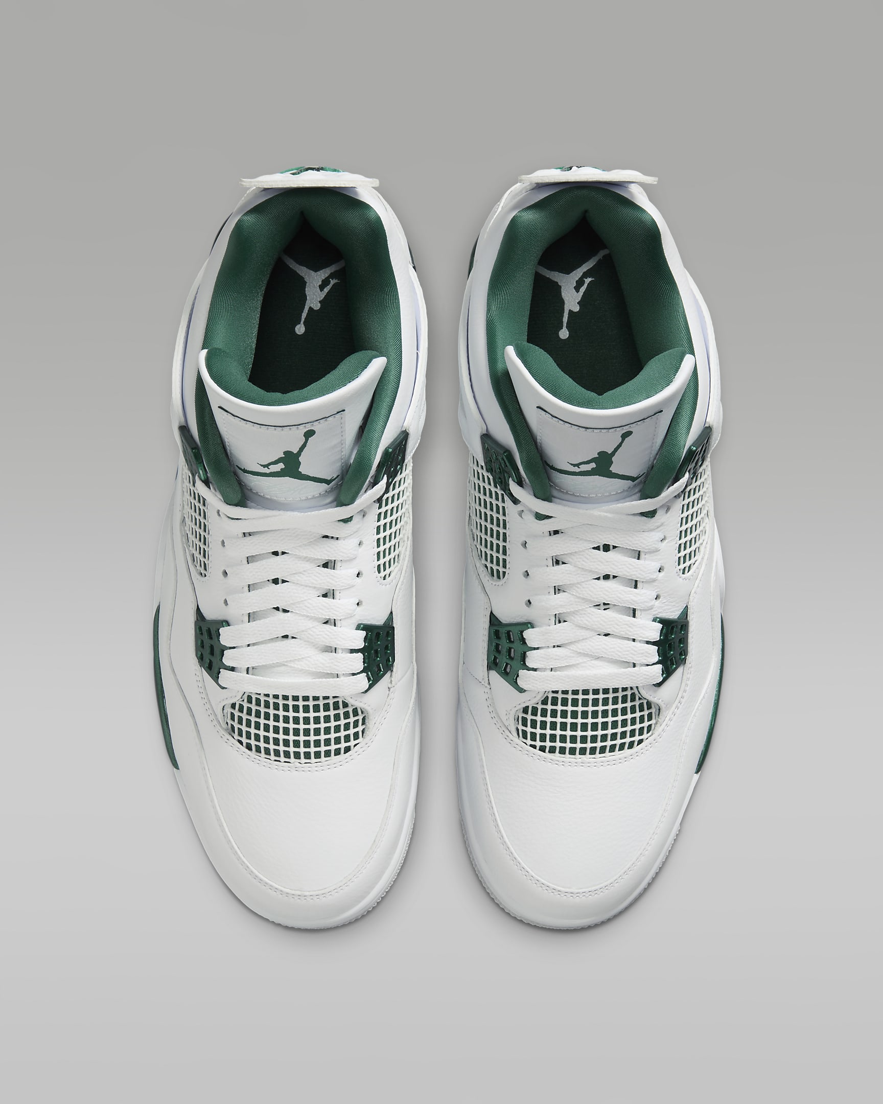 รองเท้าผู้ชาย Air Jordan 4 Retro "Oxidized Green" - ขาว/ขาว/Neutral Grey/Oxidized Green