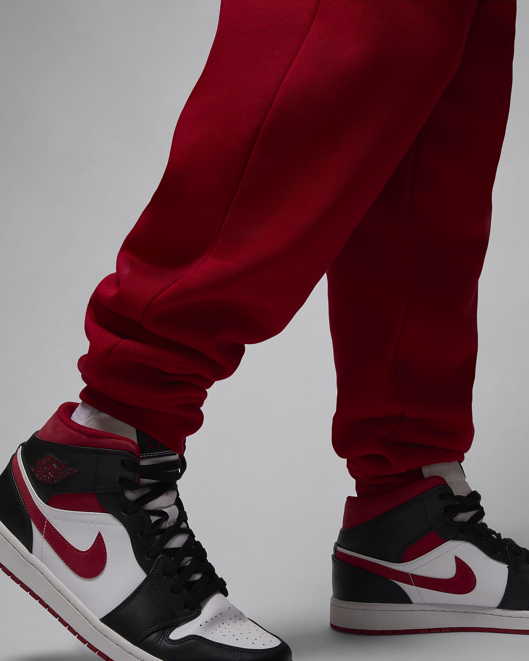 Jordan Brooklyn Fleece Men's Trousers - Gym Red/White