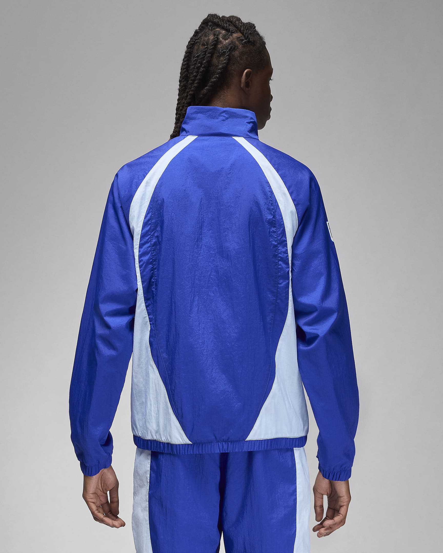 Veste de survêtement Jordan Sport JAM x Fédération Française de Basketball pour homme - Old Royal/Celestine Blue/Blanc