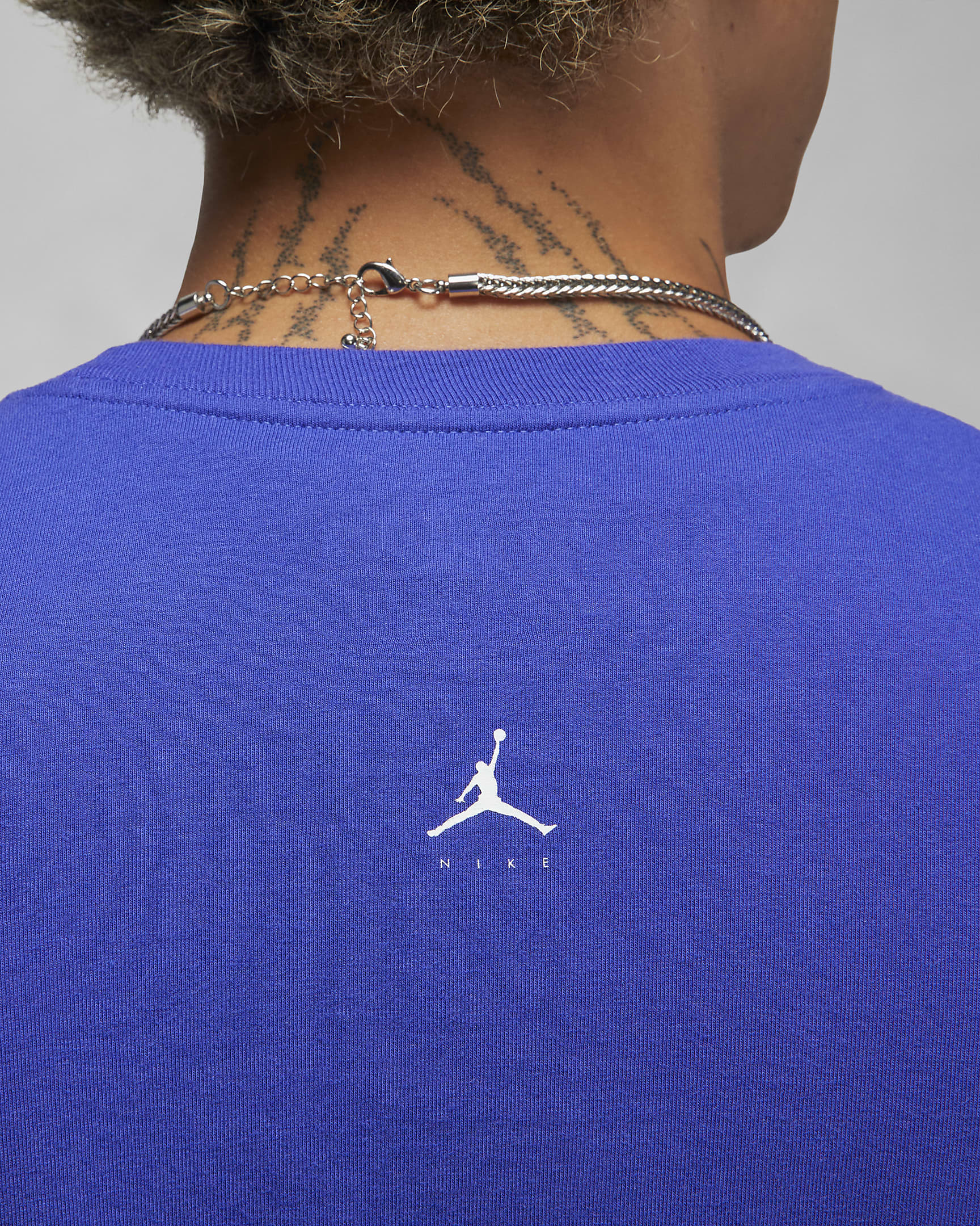 Jordan Flight MVP Men's T-Shirt - Light Concord/Infrared 23/Sail