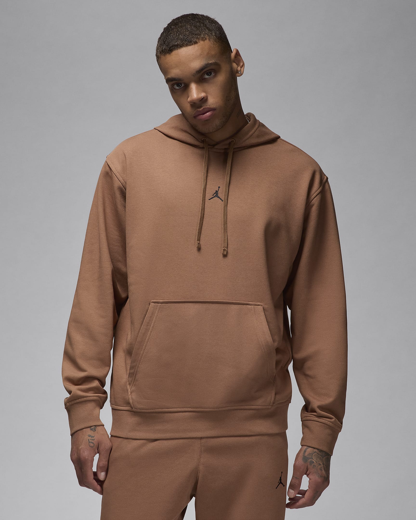 Jordan Sport Crossover Men's Dri-FIT Pullover Hoodie - Archaeo Brown/Black