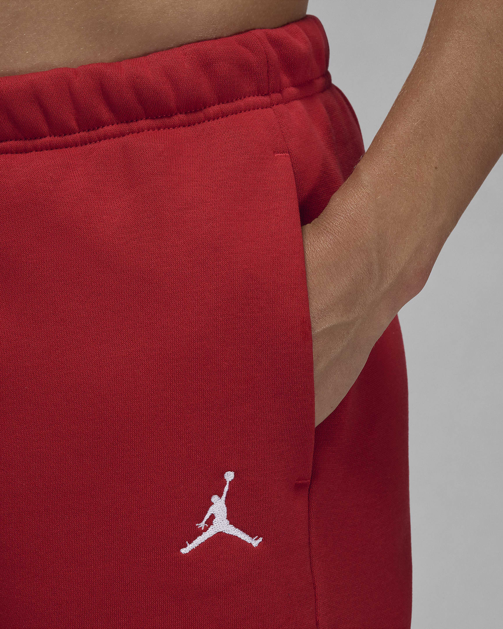 Jordan Brooklyn Fleece Damenshorts - Gym Red/Weiß