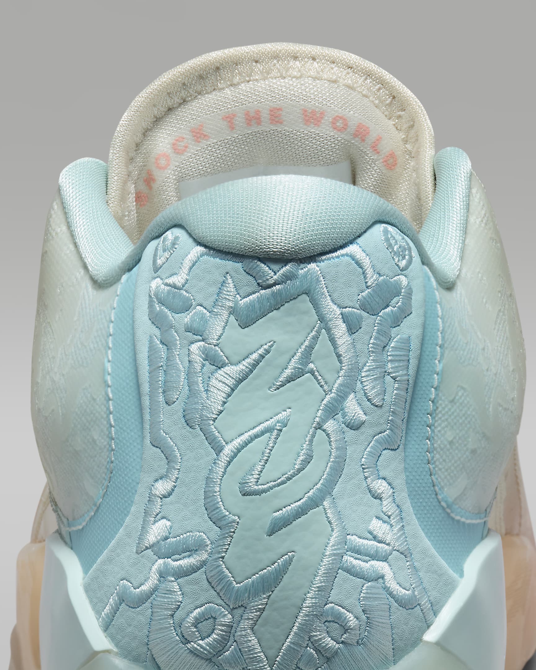 Zion 3 'Rising' PF Basketball Shoes - Bleached Coral/Pale Ivory/Glacier Blue/Crimson Tint