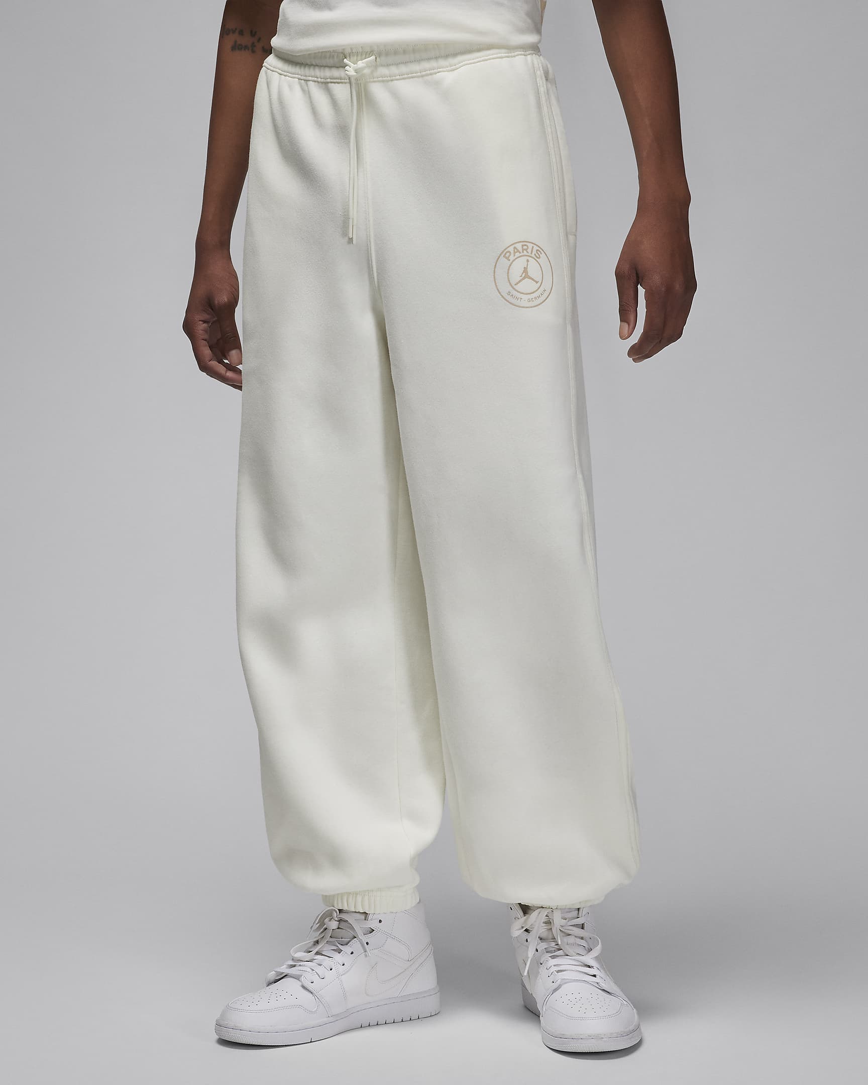 Pantaloni in fleece Paris Saint-Germain - Uomo - Sail/Sanddrift