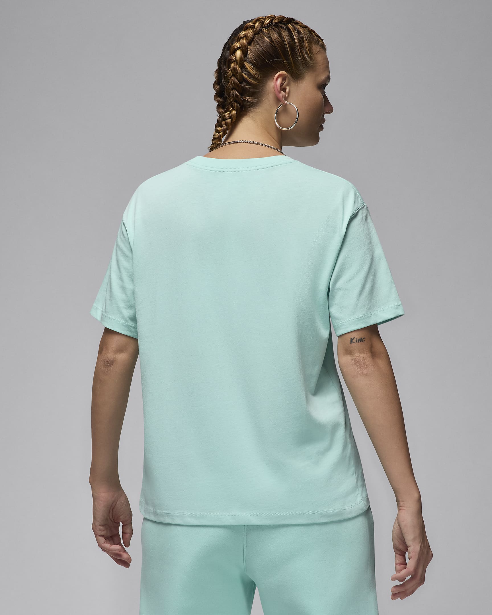 Jordan Essential Camiseta - Mujer - Light Dew/Blanco