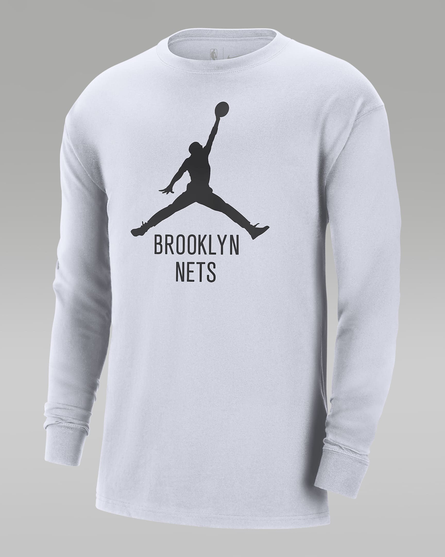 Brooklyn Nets Essential Men's Jordan NBA Long-Sleeve T-Shirt. Nike AT