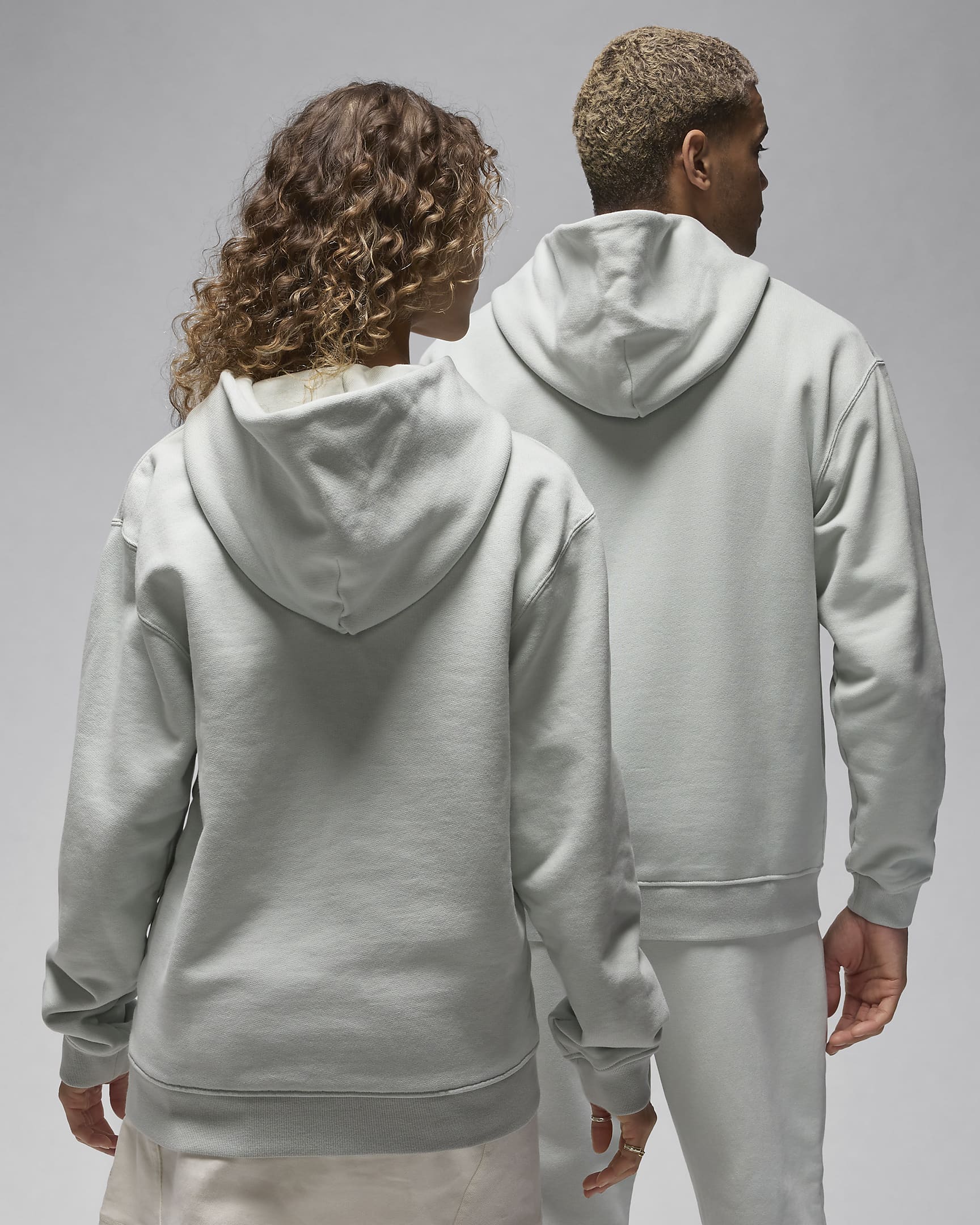 Air Jordan Wordmark Men's Fleece Hoodie - Light Silver