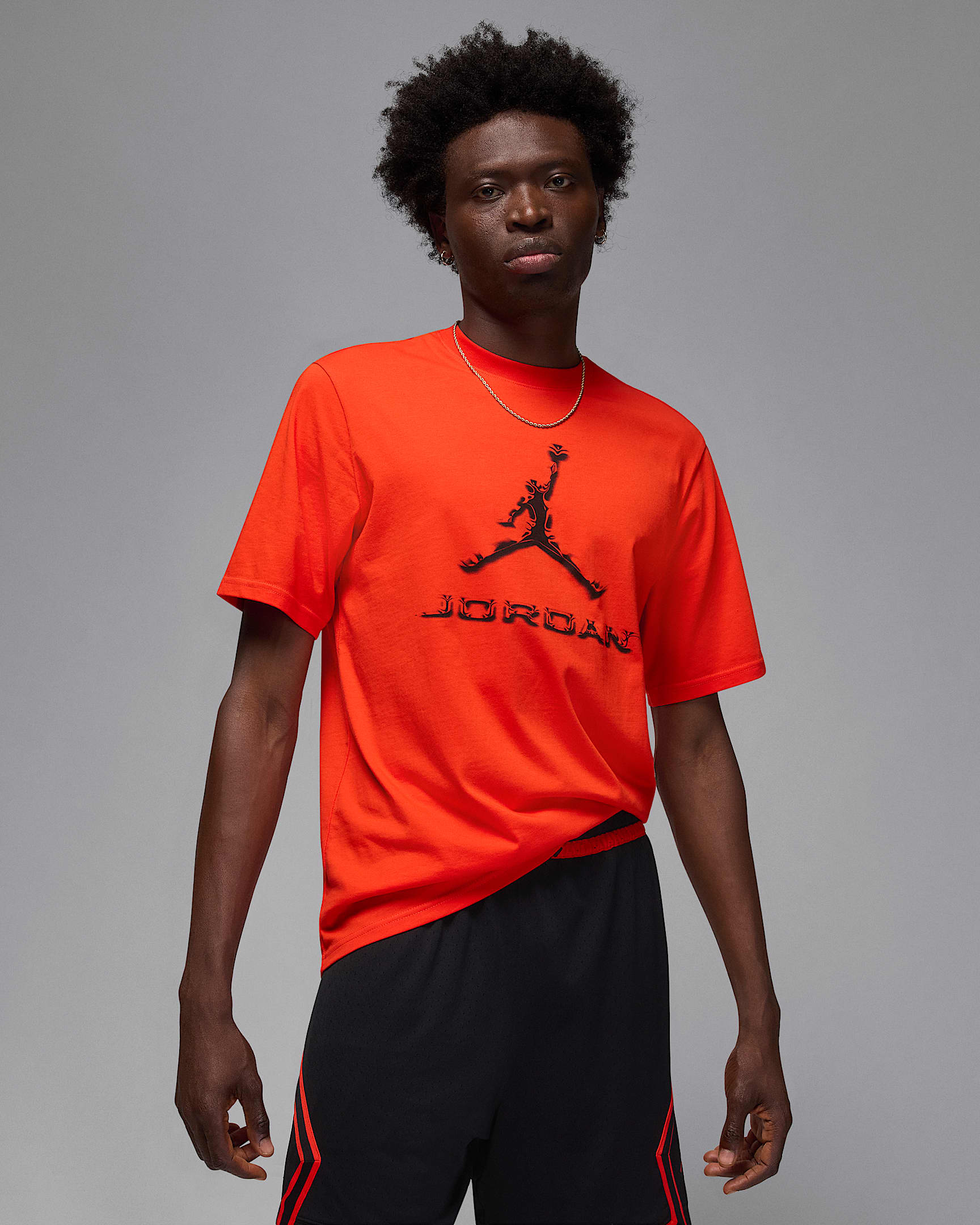 T-shirt Jordan Sport Dri-FIT pour homme - Team Orange/Noir