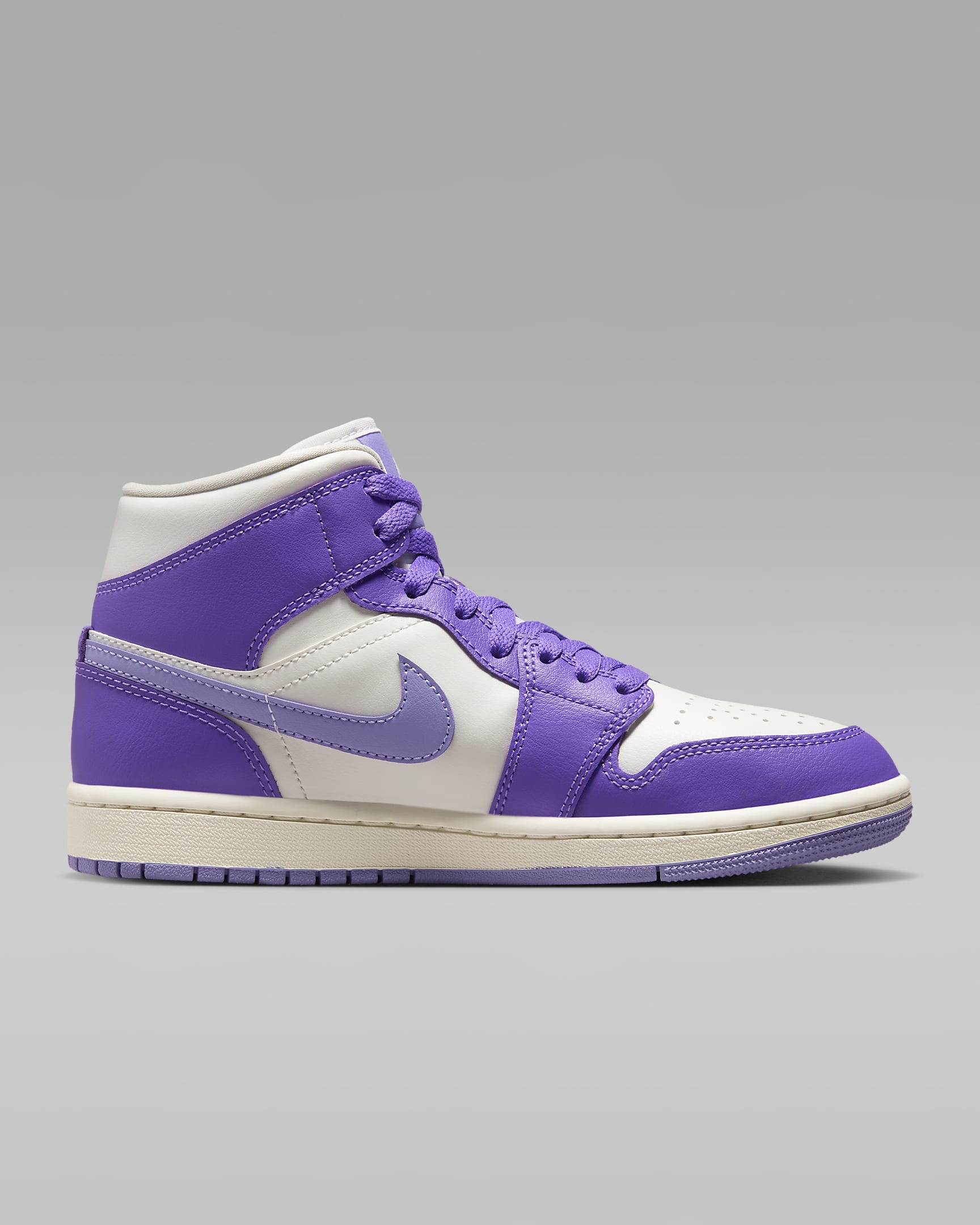 Air Jordan 1 Mid Women's Shoes - Action Grape/Sail/Sky J Light Purple