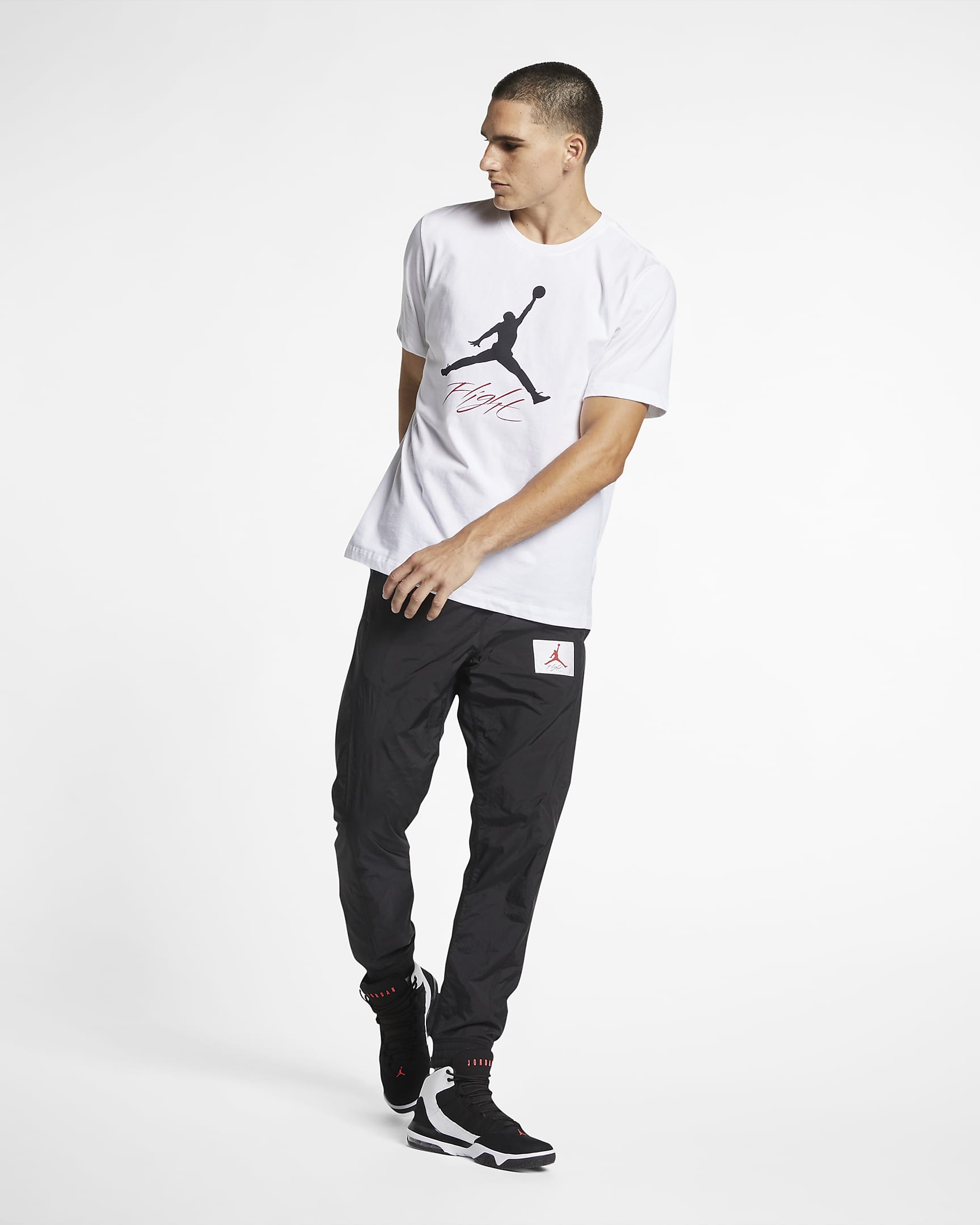 Jordan Jumpman Flight Men's T-Shirt - White/Black