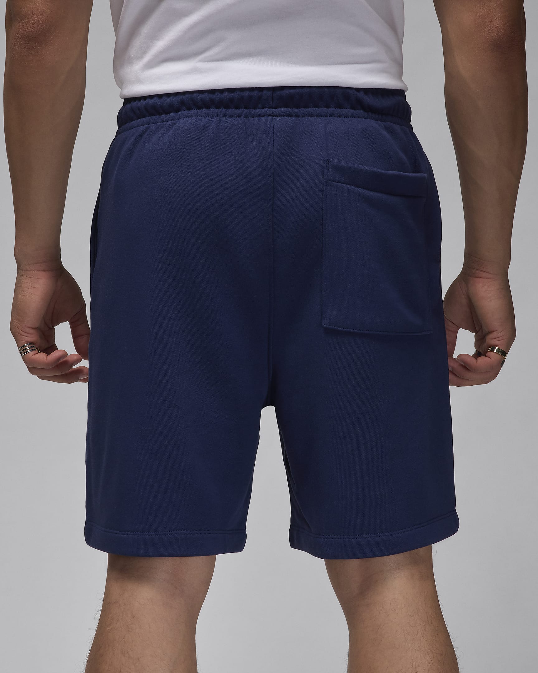 Jordan Brooklyn Fleece Men's Shorts - Midnight Navy/White