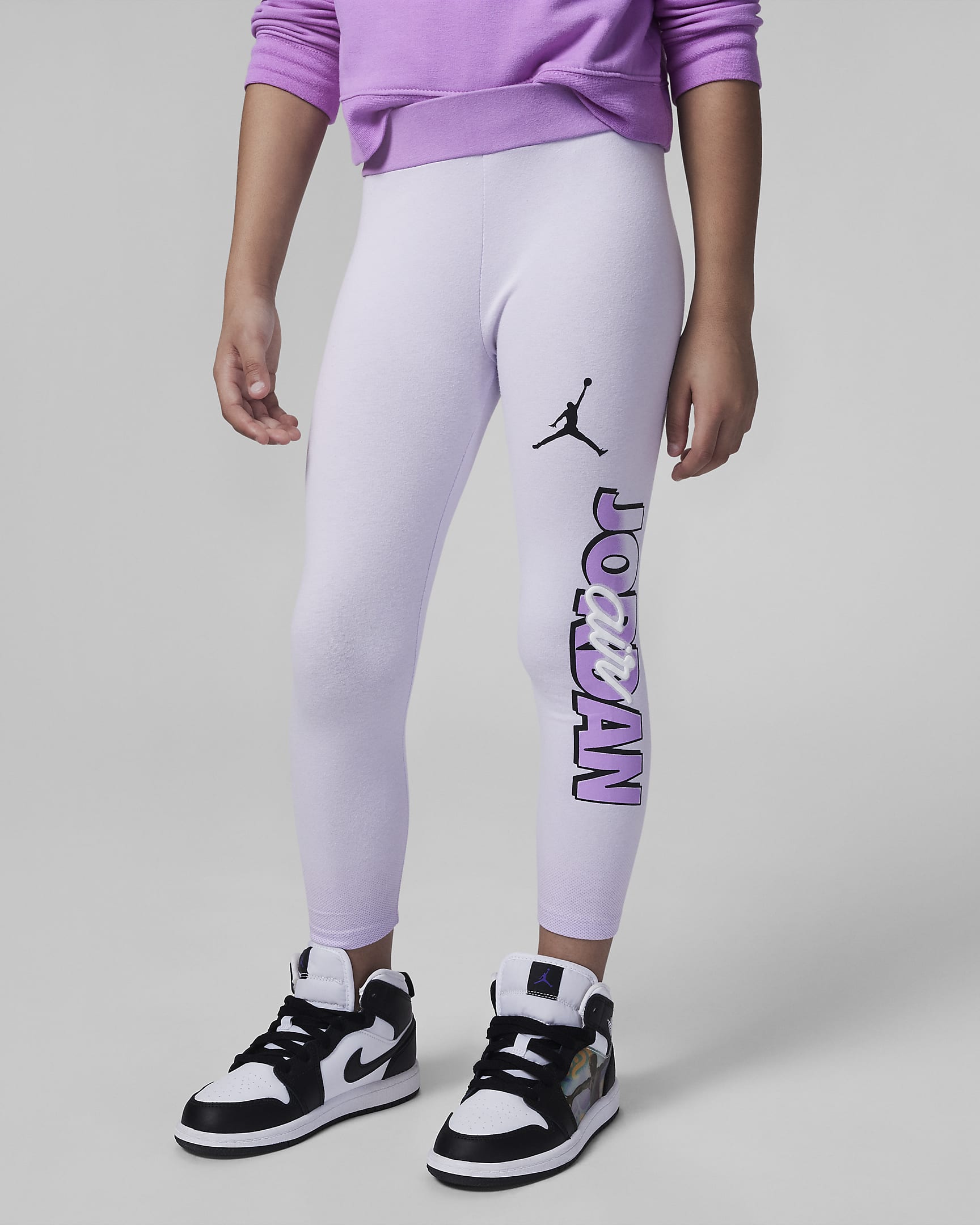 Jordan Blocked Air-Ress Leggings Little Kids' Leggings - Barely Grape
