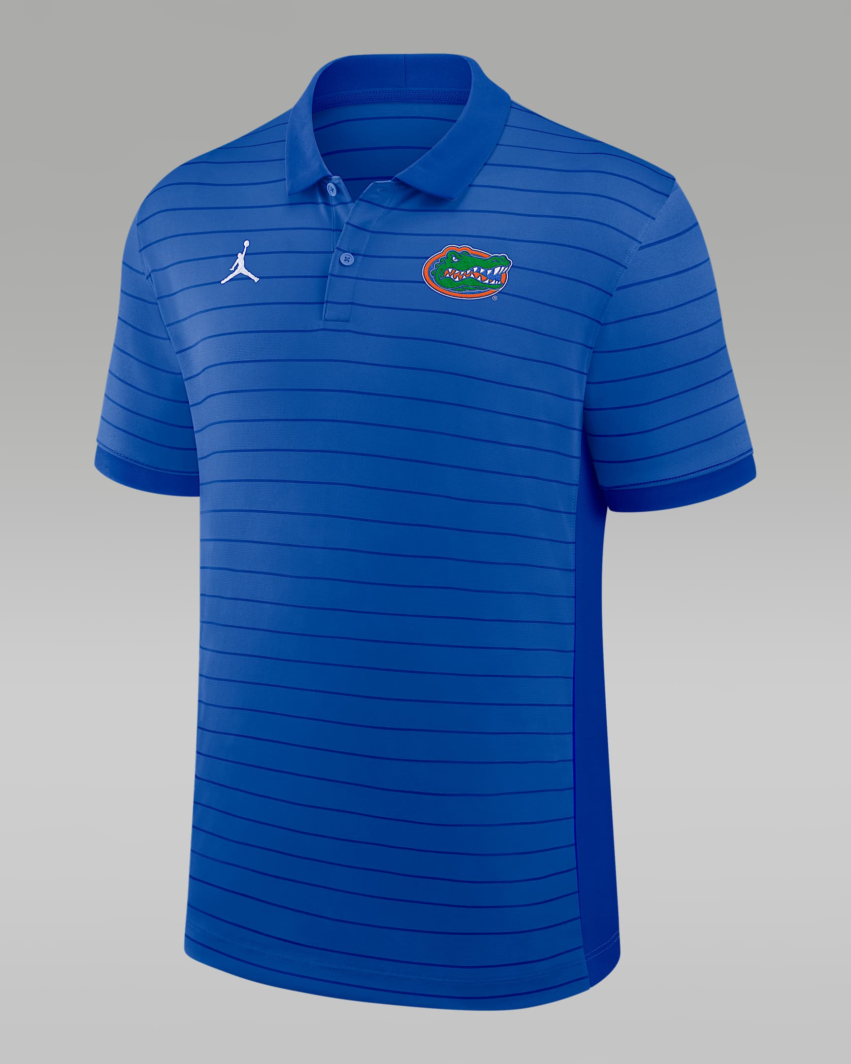 Florida Sideline Victory Stripe Men's Jordan Brand Dri-FIT College Polo - Royal