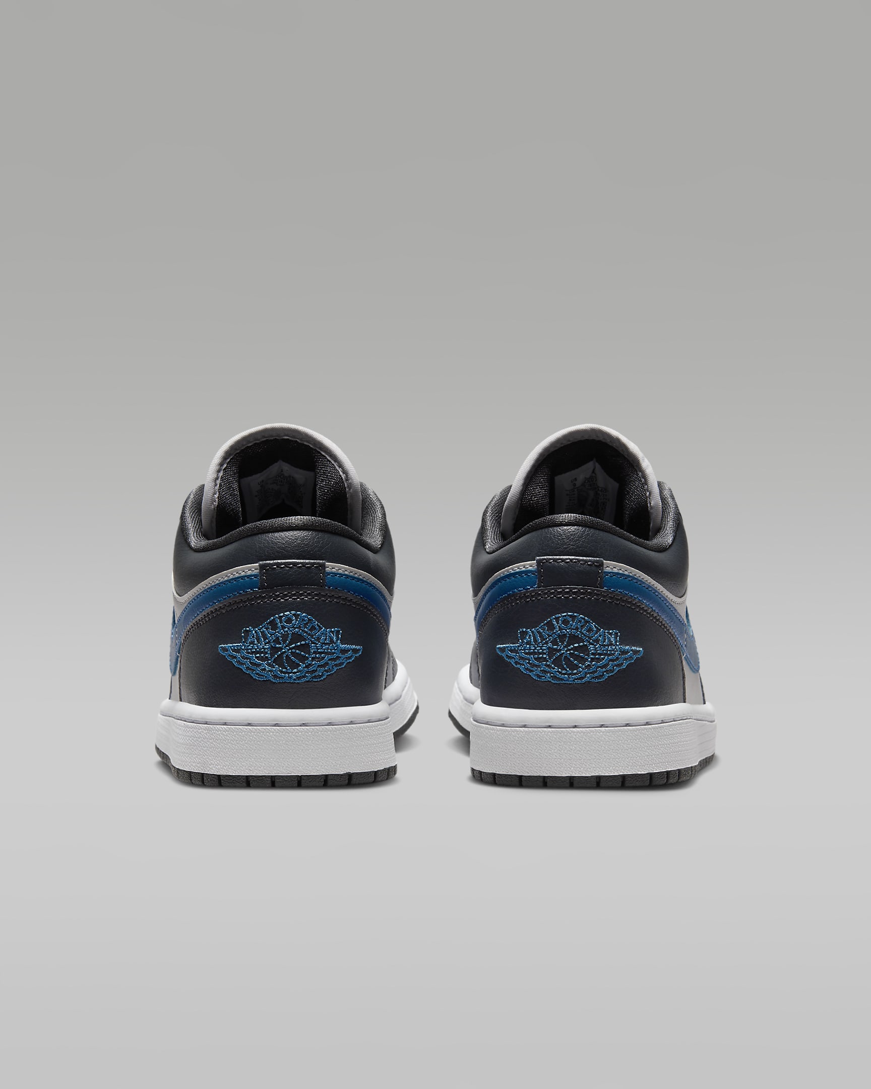 Air Jordan 1 Low Women's Shoes - Anthracite/Neutral Grey/White/Industrial Blue