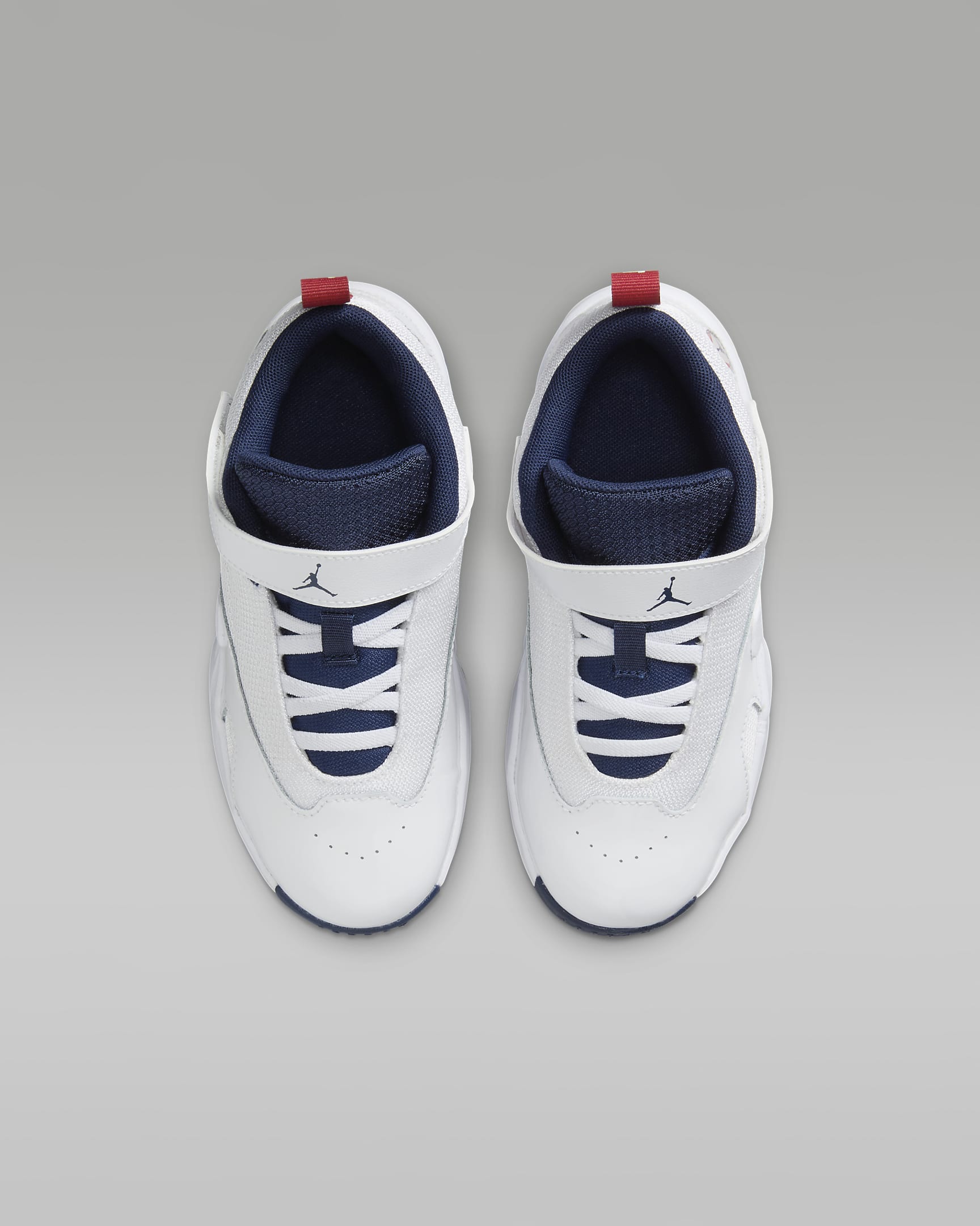 Jordan Max Aura 6 Little Kids' Shoes - White/Varsity Red/Midnight Navy