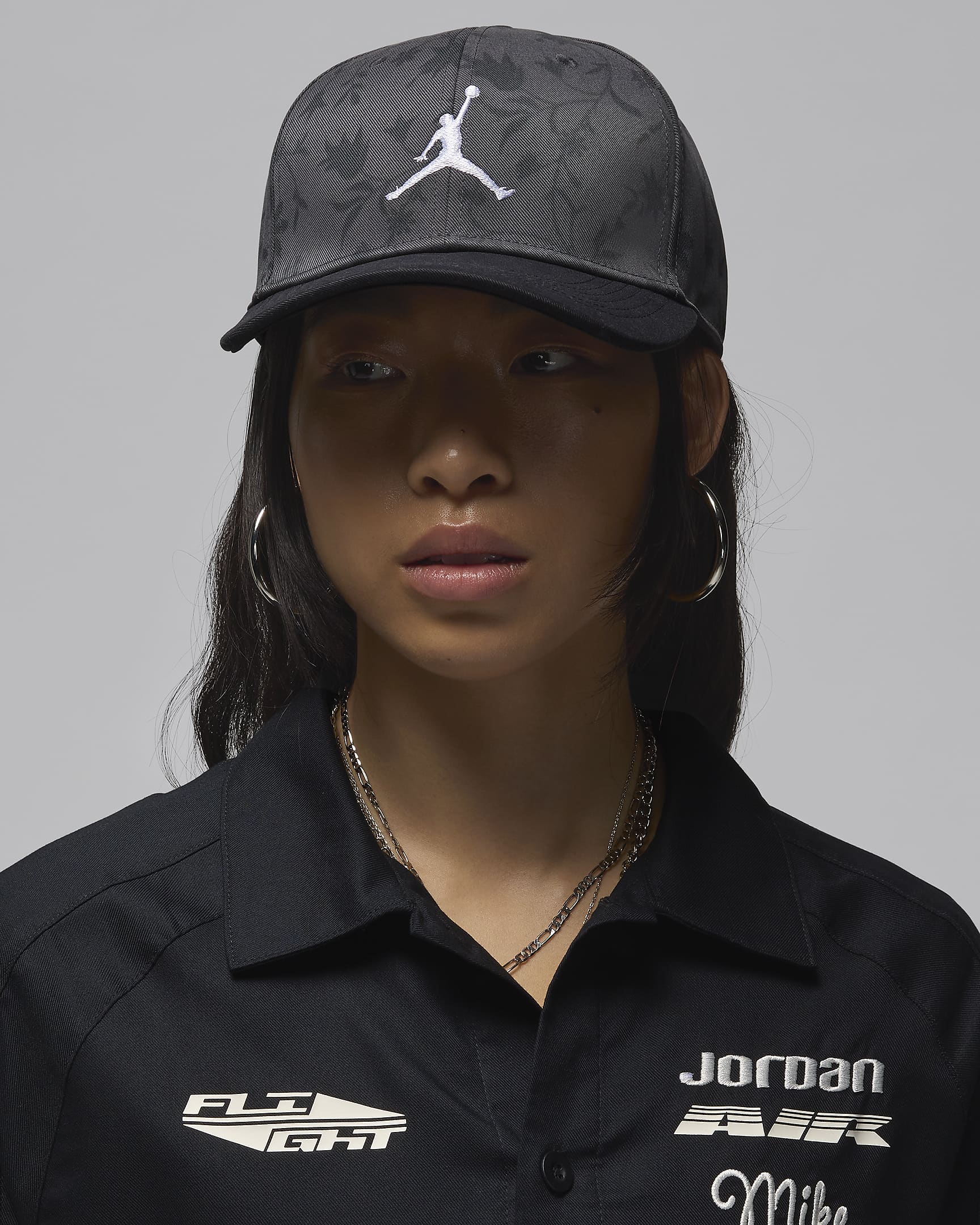 Jordan Rise Structured Hat - Black/White