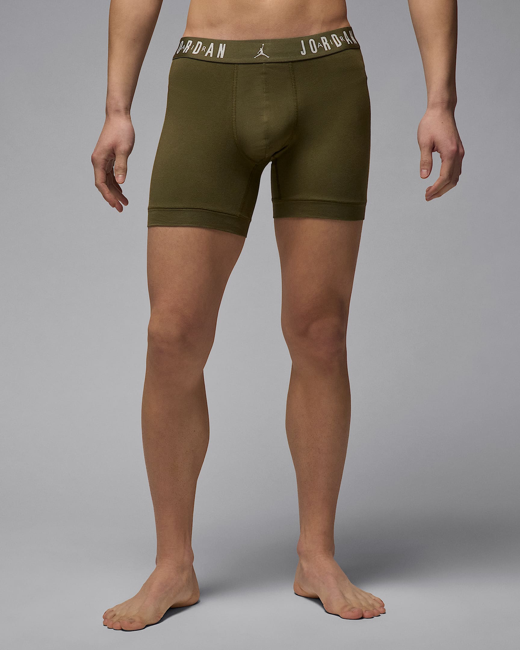 Jordan Bóxer de algodón Flight Core (Paquete de 3) - Hombre - Medium Olive