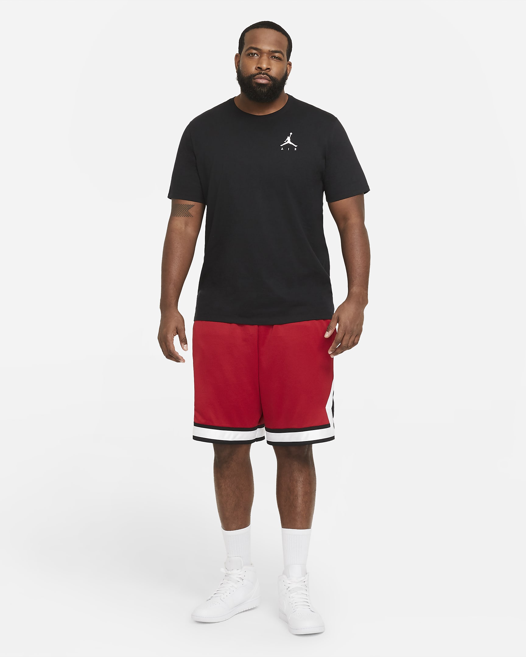 Short Jordan Jumpman Diamond pour homme - Gym Red/Noir/Blanc/Gym Red