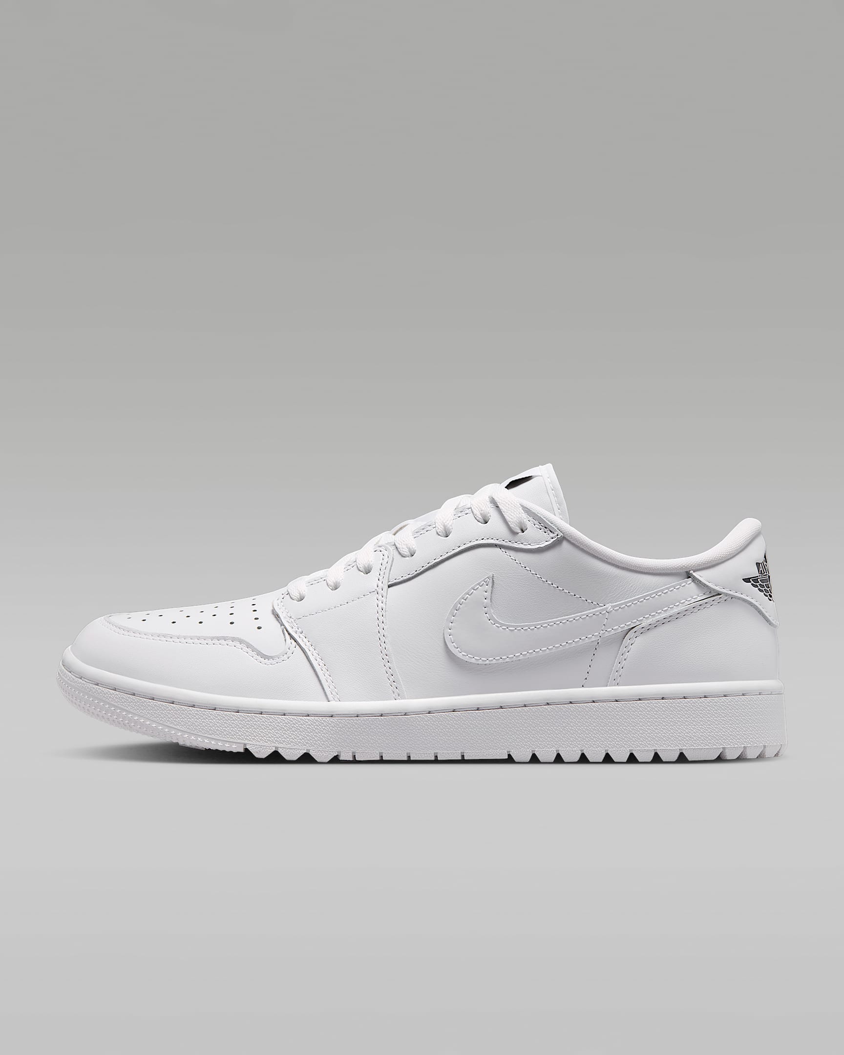 Air Jordan 1 Low G Golf Shoes - White/Obsidian/White/White