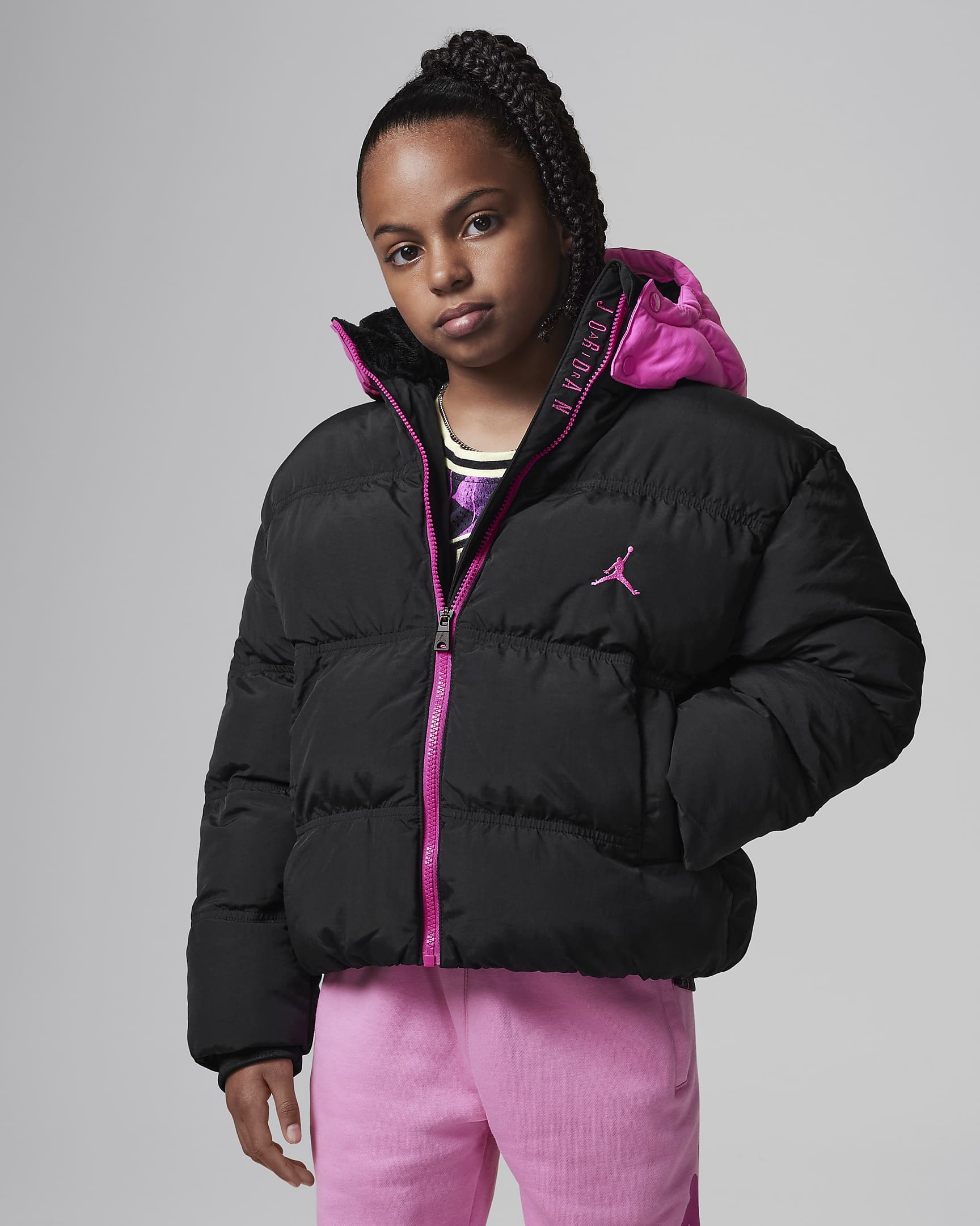 Jordan Big Kids' Heaviest Weight Puffer - Black