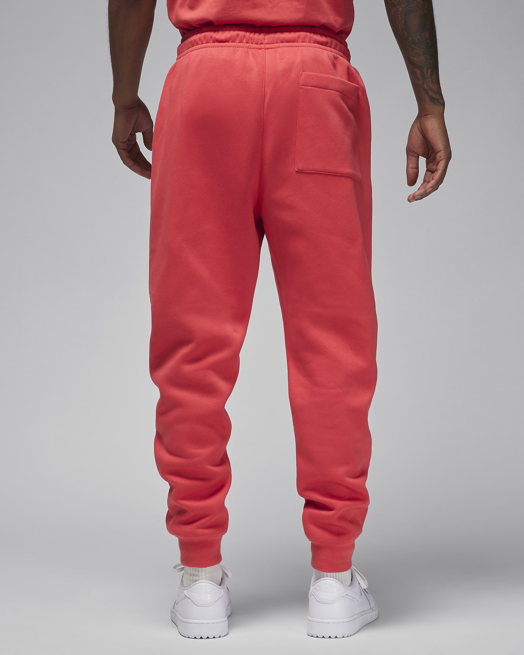 Jordan Brooklyn Fleece Men's Tracksuit Bottoms - Lobster/White