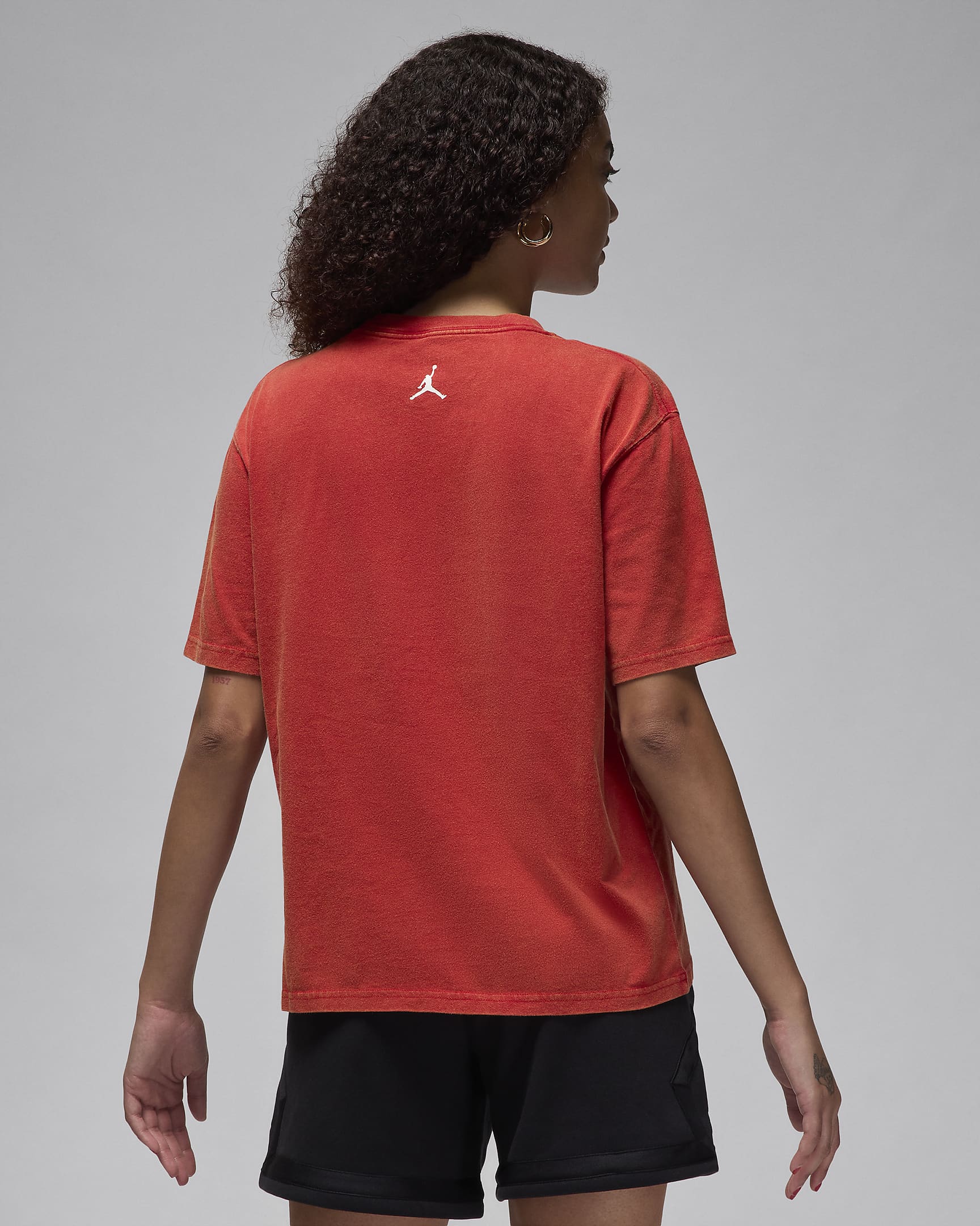 Playera con gráfico de novia para mujer Jordan - Rojo gimnasio/Blanco