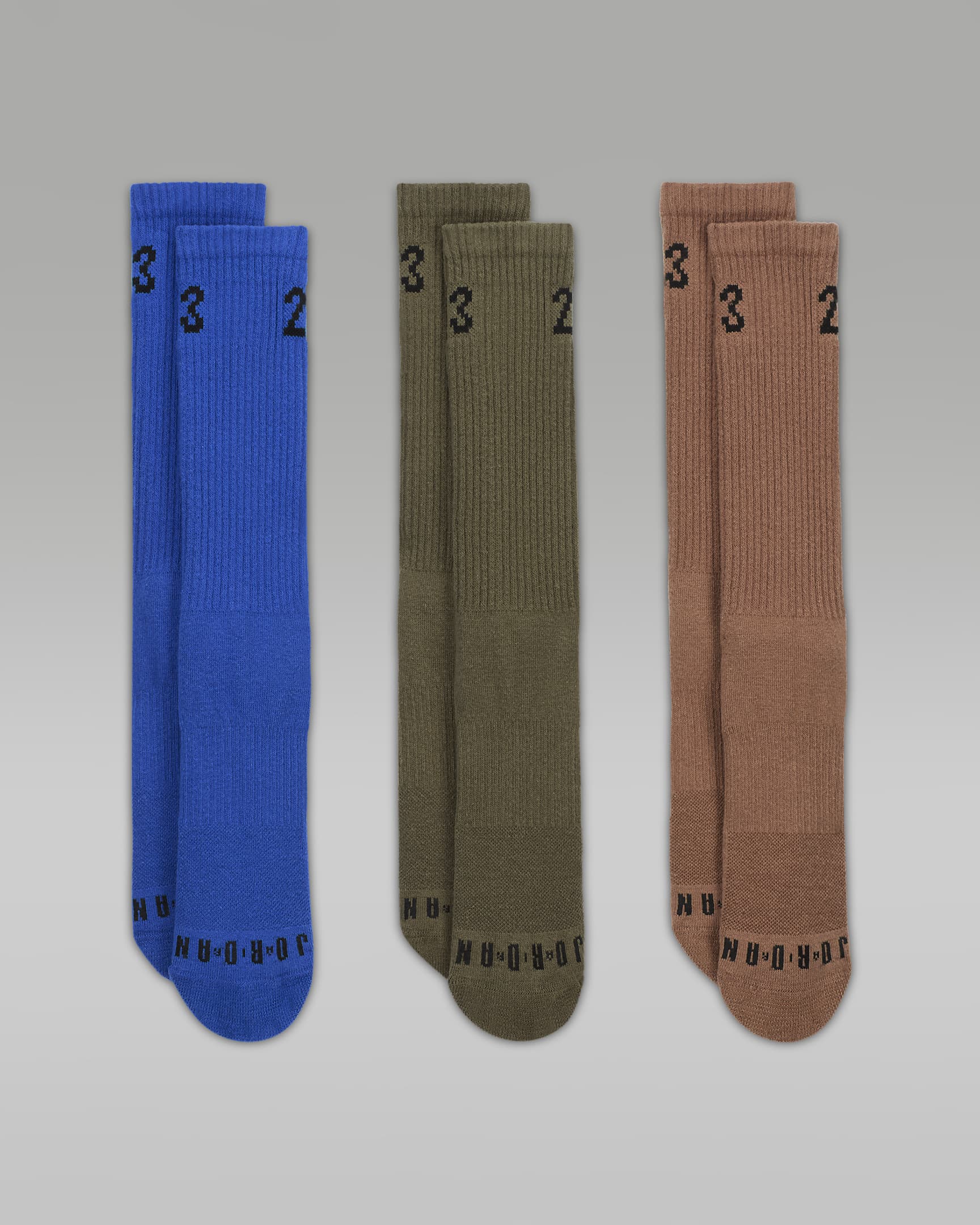 Jordan Essentials Crew Socks (3 Pairs) - Multi-Colour