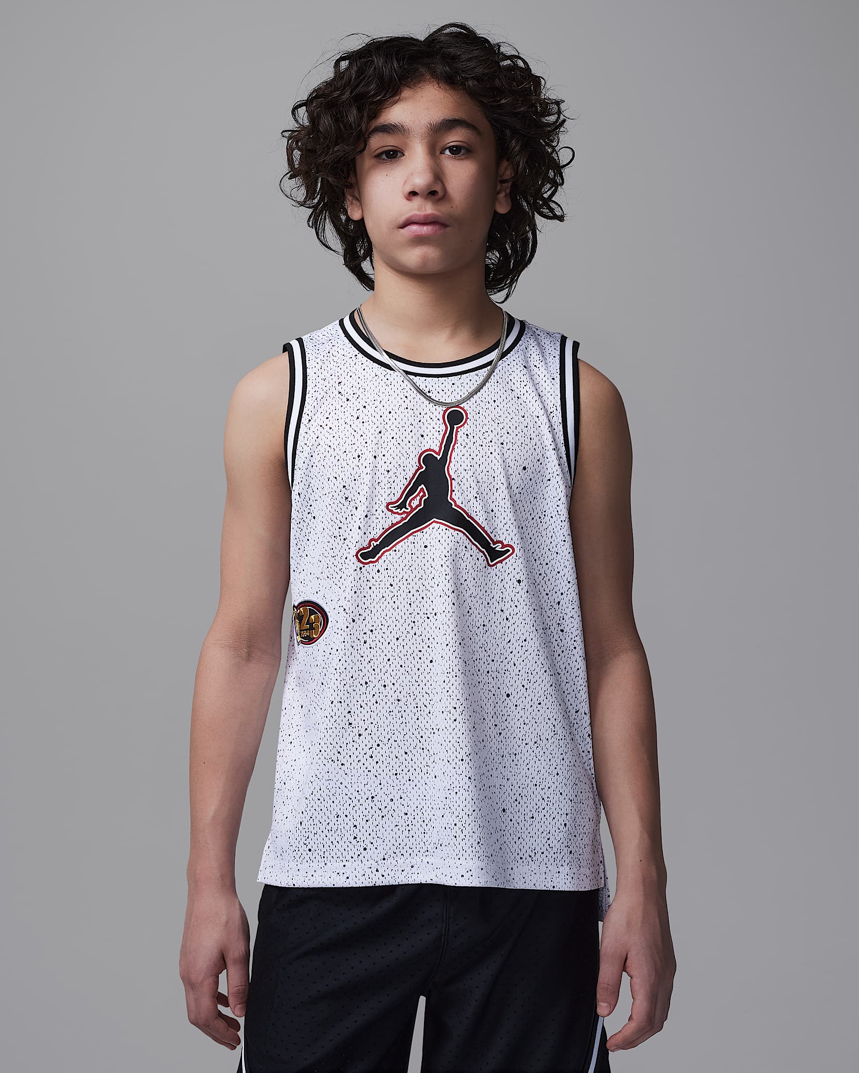 Jordan Camiseta Playoff Speckle - Niño/a - Blanco