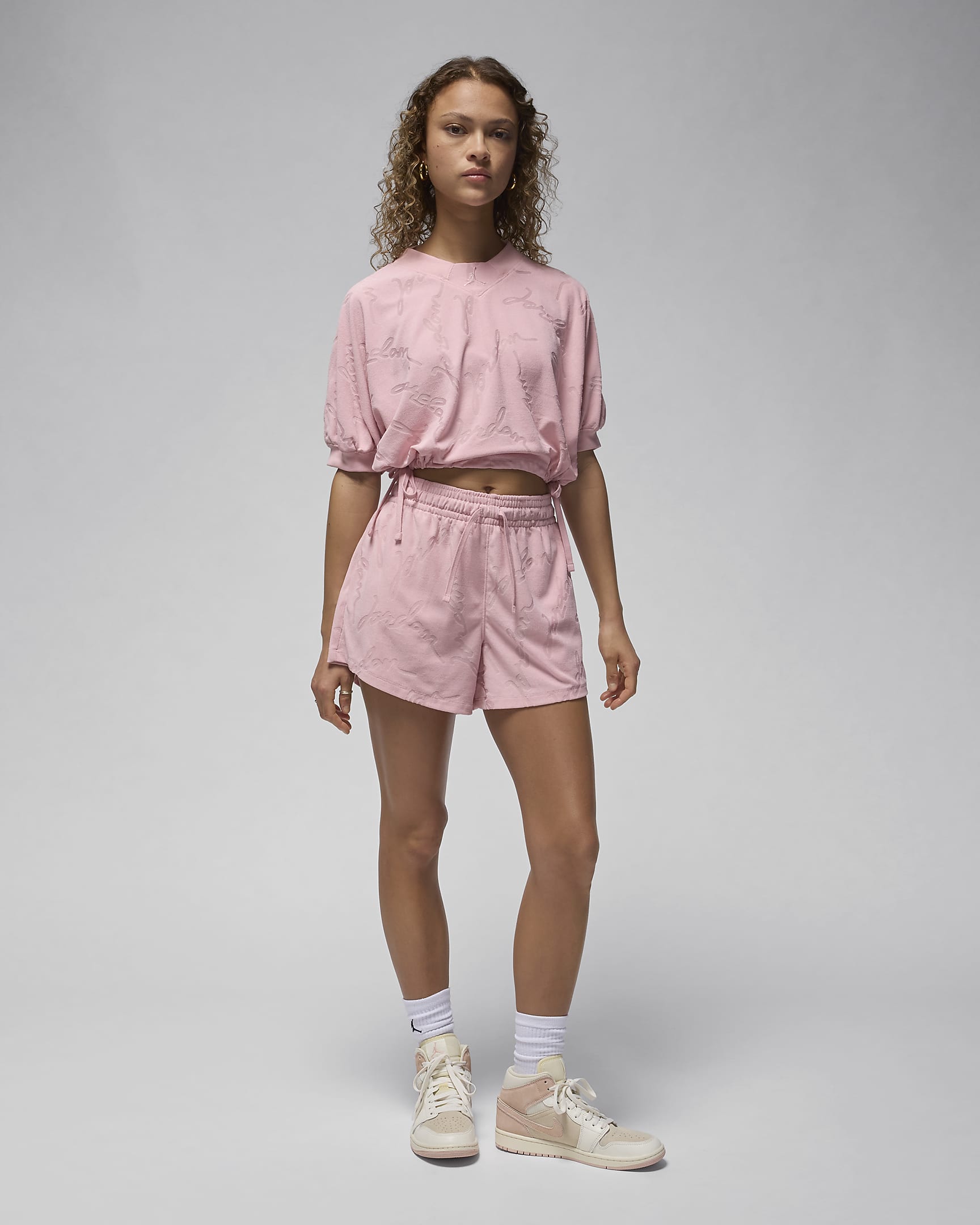 Jordan Part superior de disseny cropped i teixit Knit - Dona - Pink Glaze