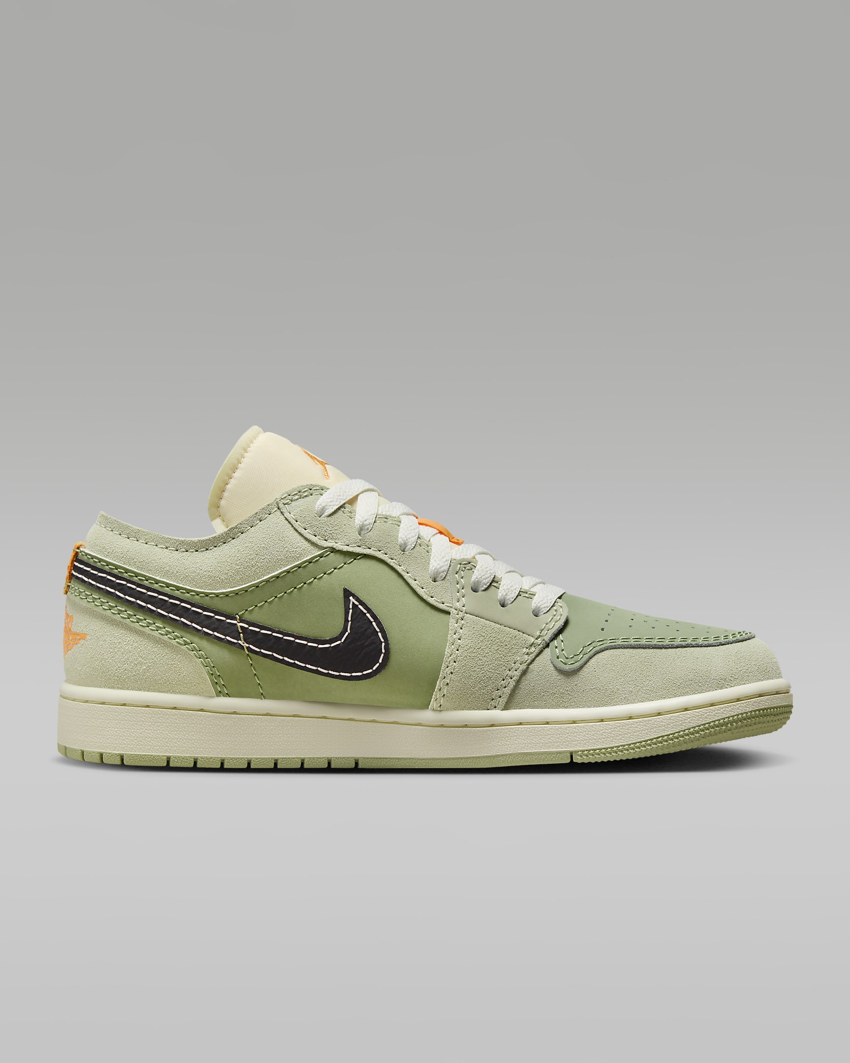 Air Jordan 1 Low SE Craft Men's Shoes - Sky J Light Olive/Celadon/Bright Mandarin/Black