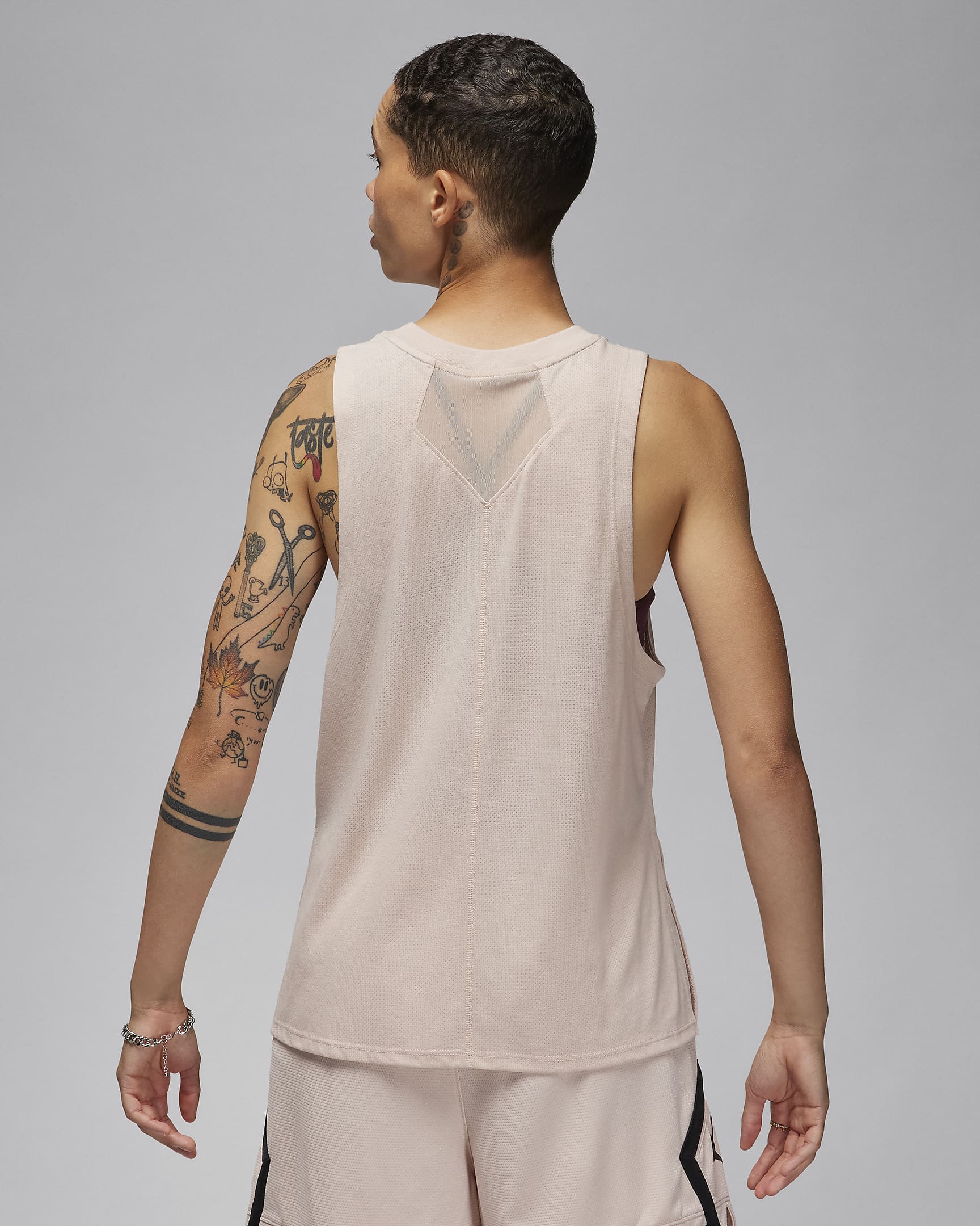 Γυναικείο tank top με ρόμβους Jordan Sport - Particle Beige