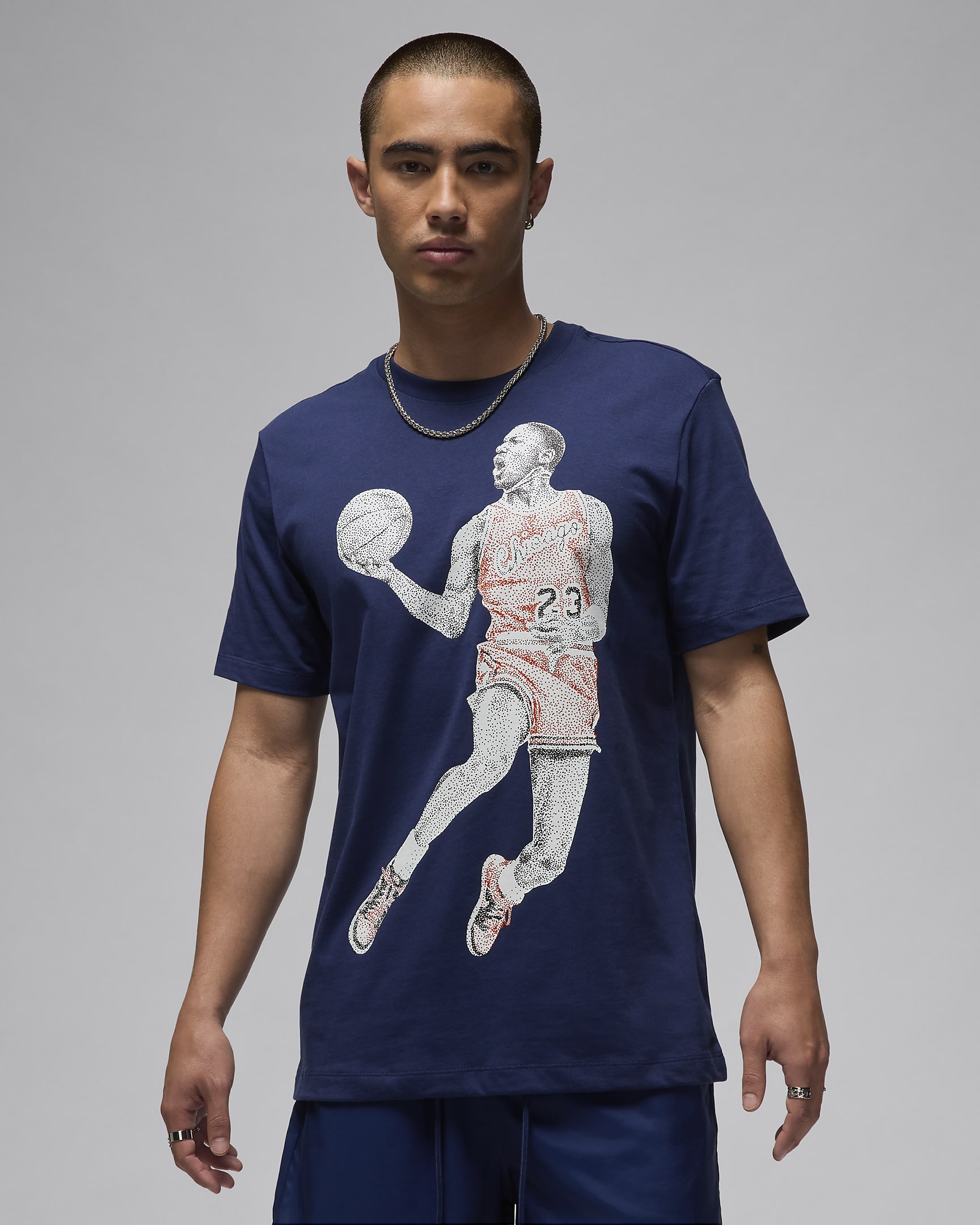 Jordan Men's T-Shirt - Midnight Navy/Black