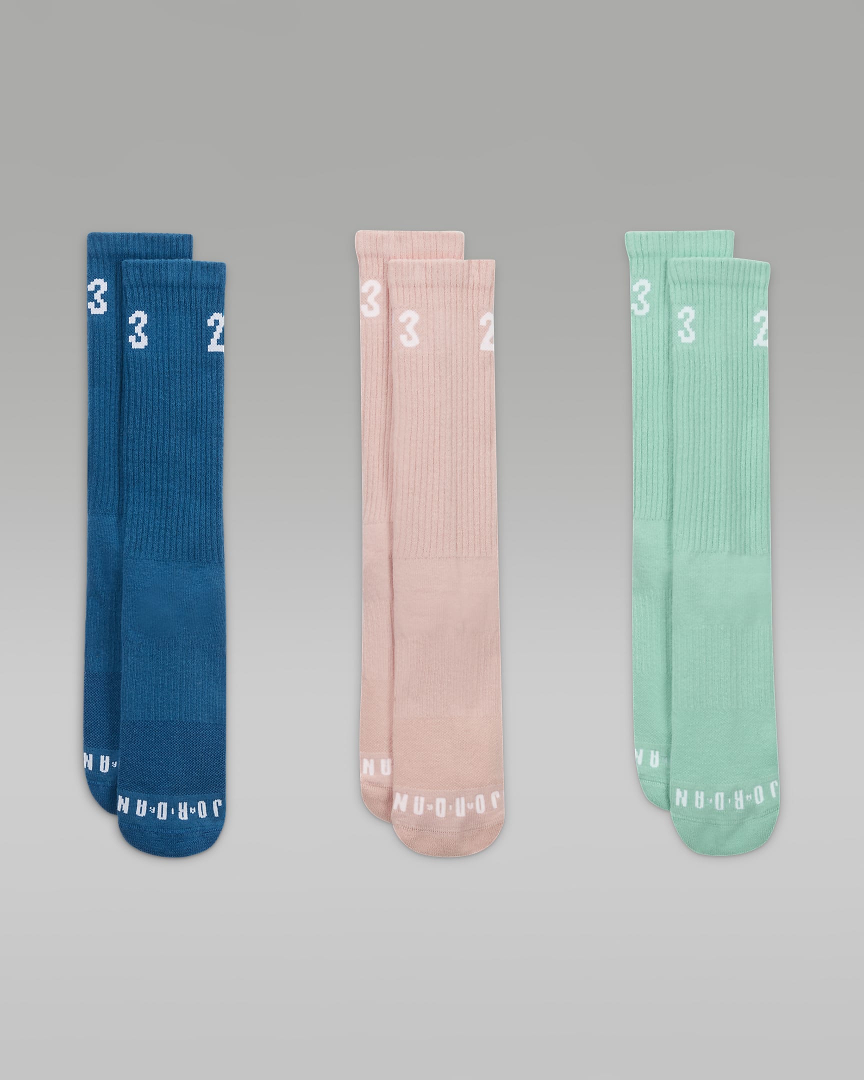 Jordan Essentials Crew Socks (3 Pairs) - Multi-Colour