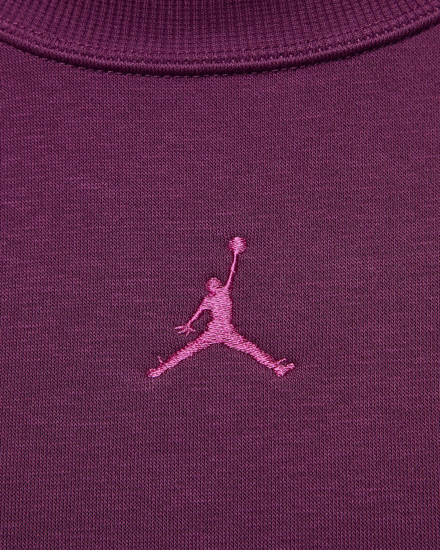 Jordan Brooklyn Fleece sweatshirt met ronde hals voor dames - Bordeaux/Active Pink