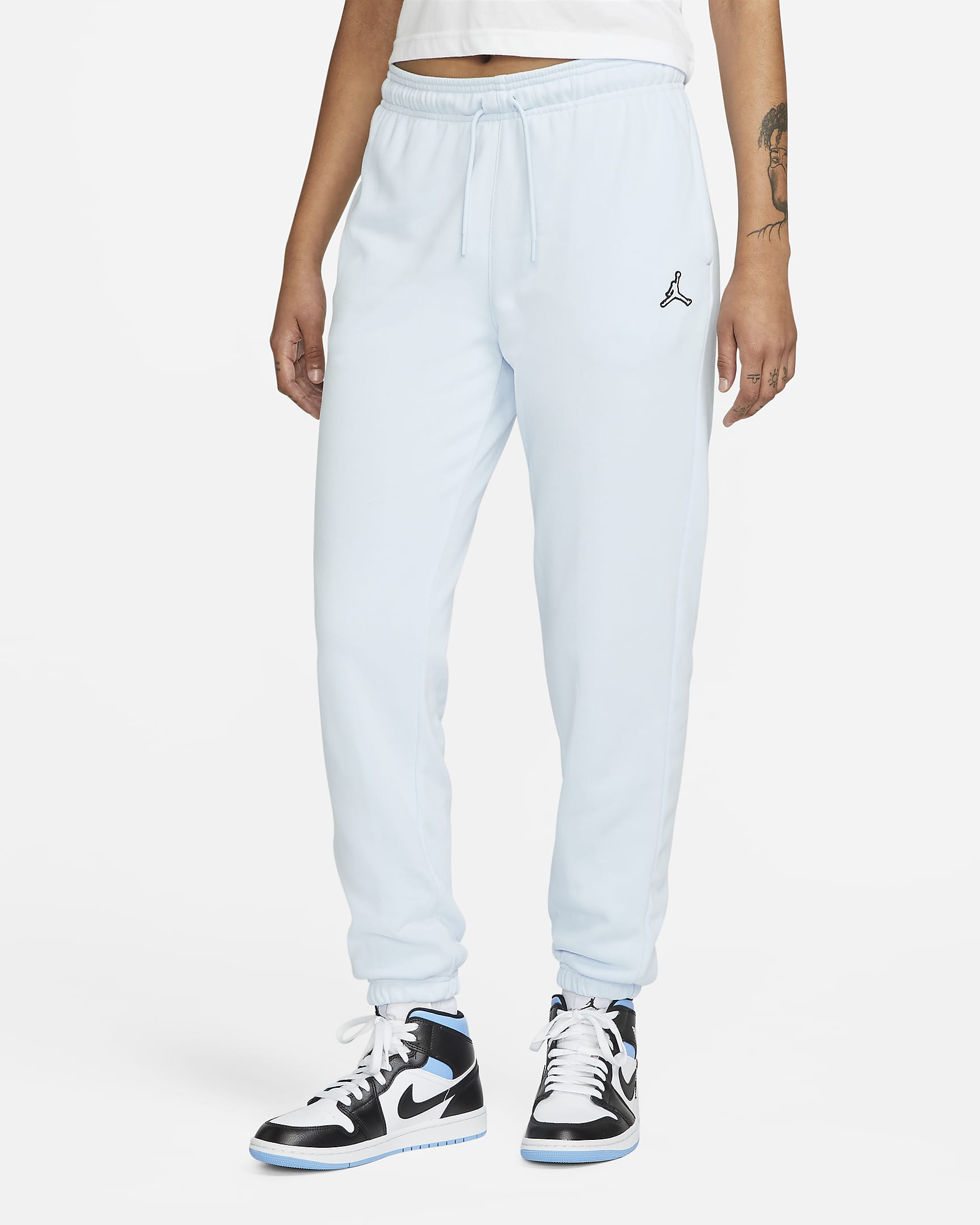 Pants de tejido Fleece para mujer Jordan Essentials - Azul celestino