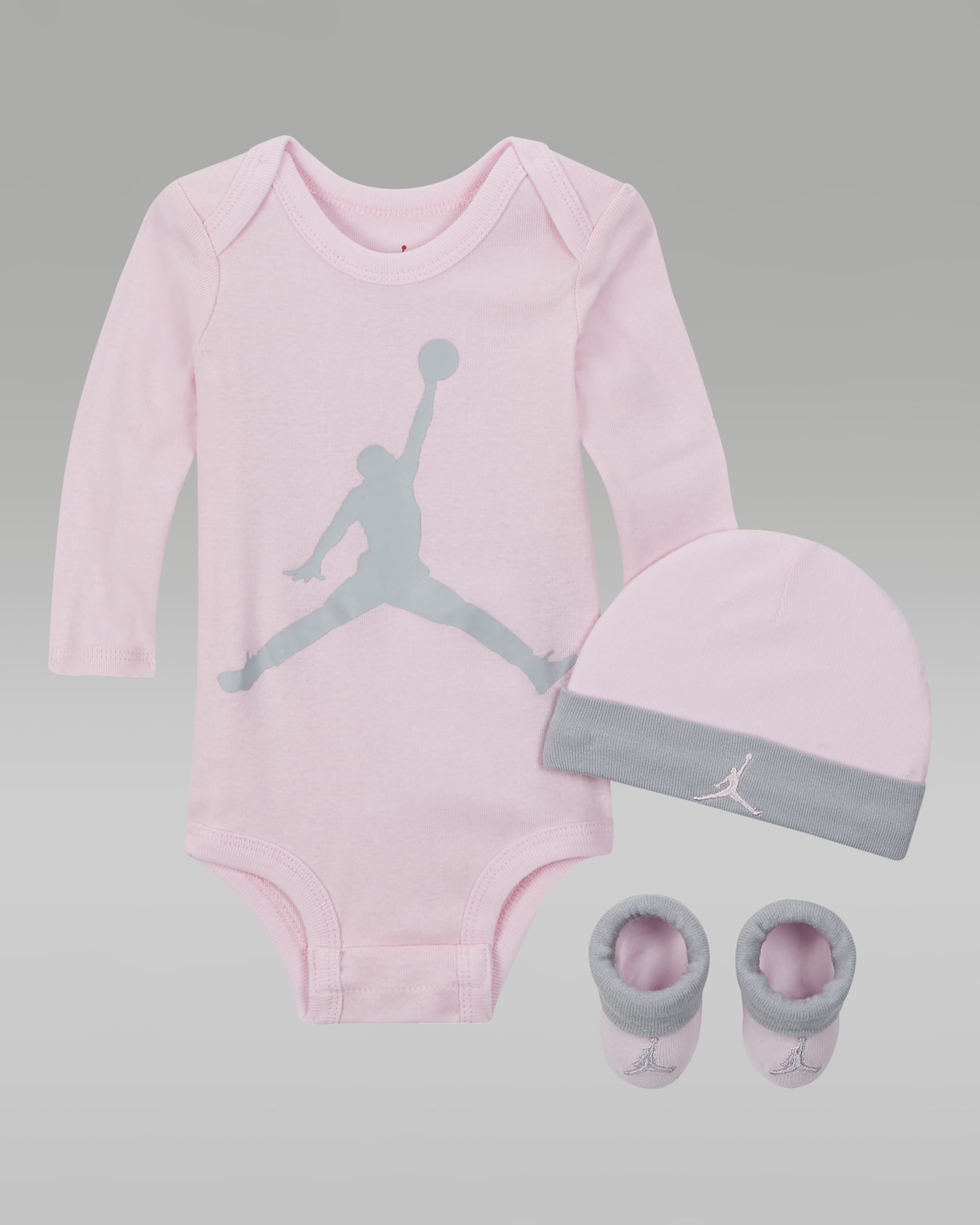Jordan 3-teiliges Set für Babys (0–12 M) - Pink Foam