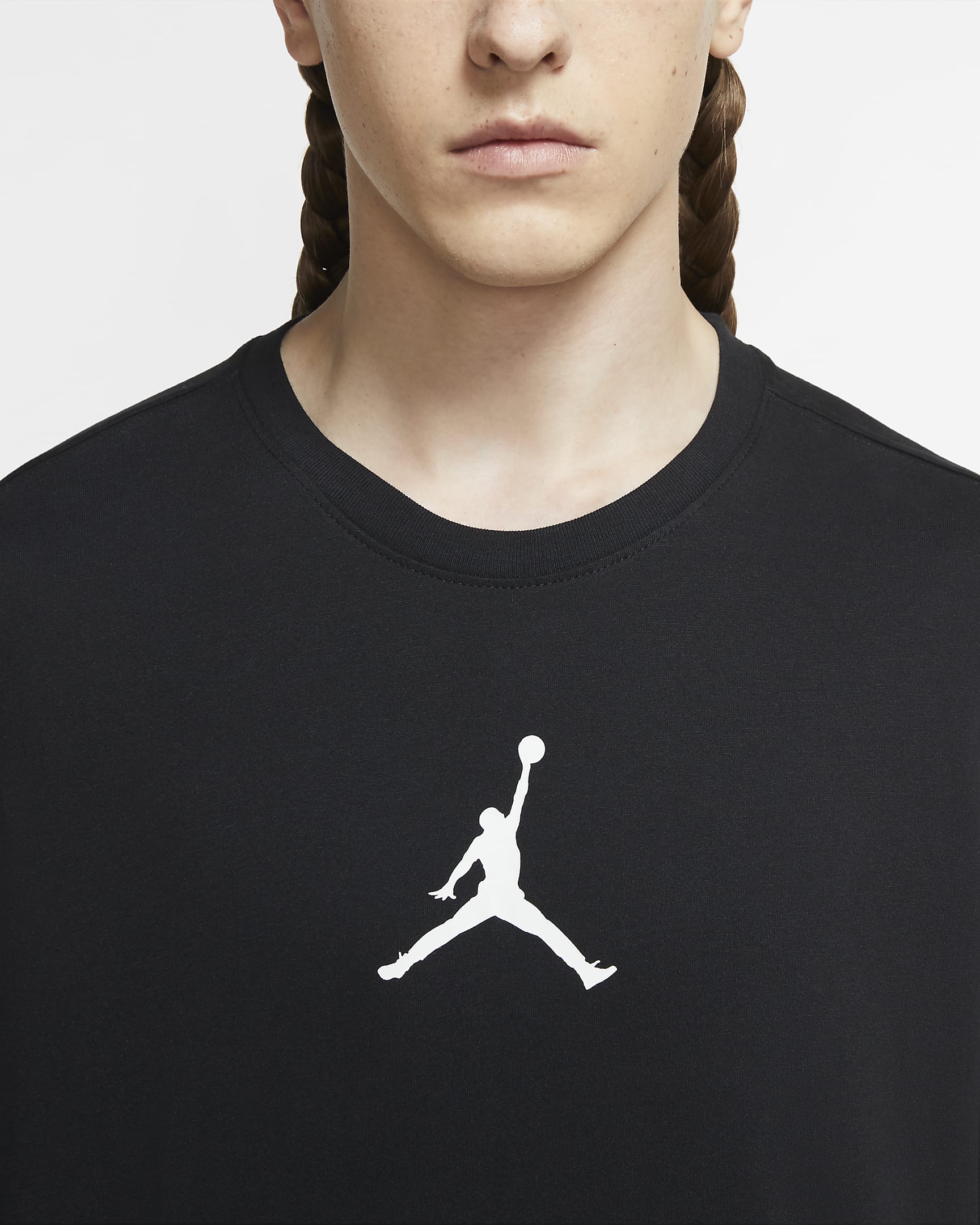 T-shirt Jordan Jumpman för män - Svart/Vit