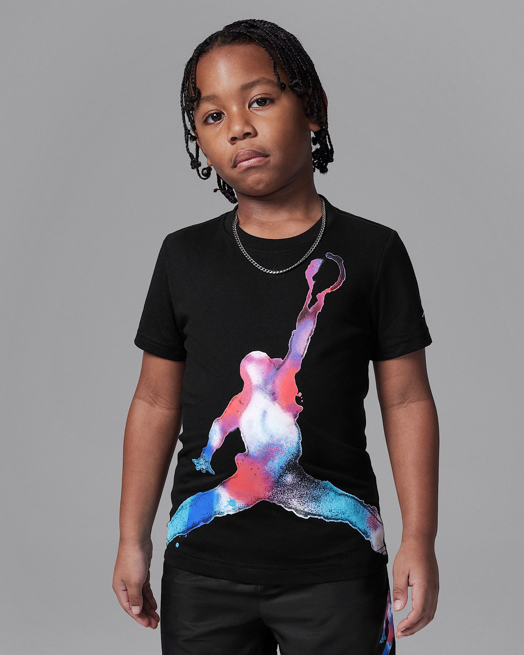 Playera Poolside Jumpman para preescolar Jordan - Negro