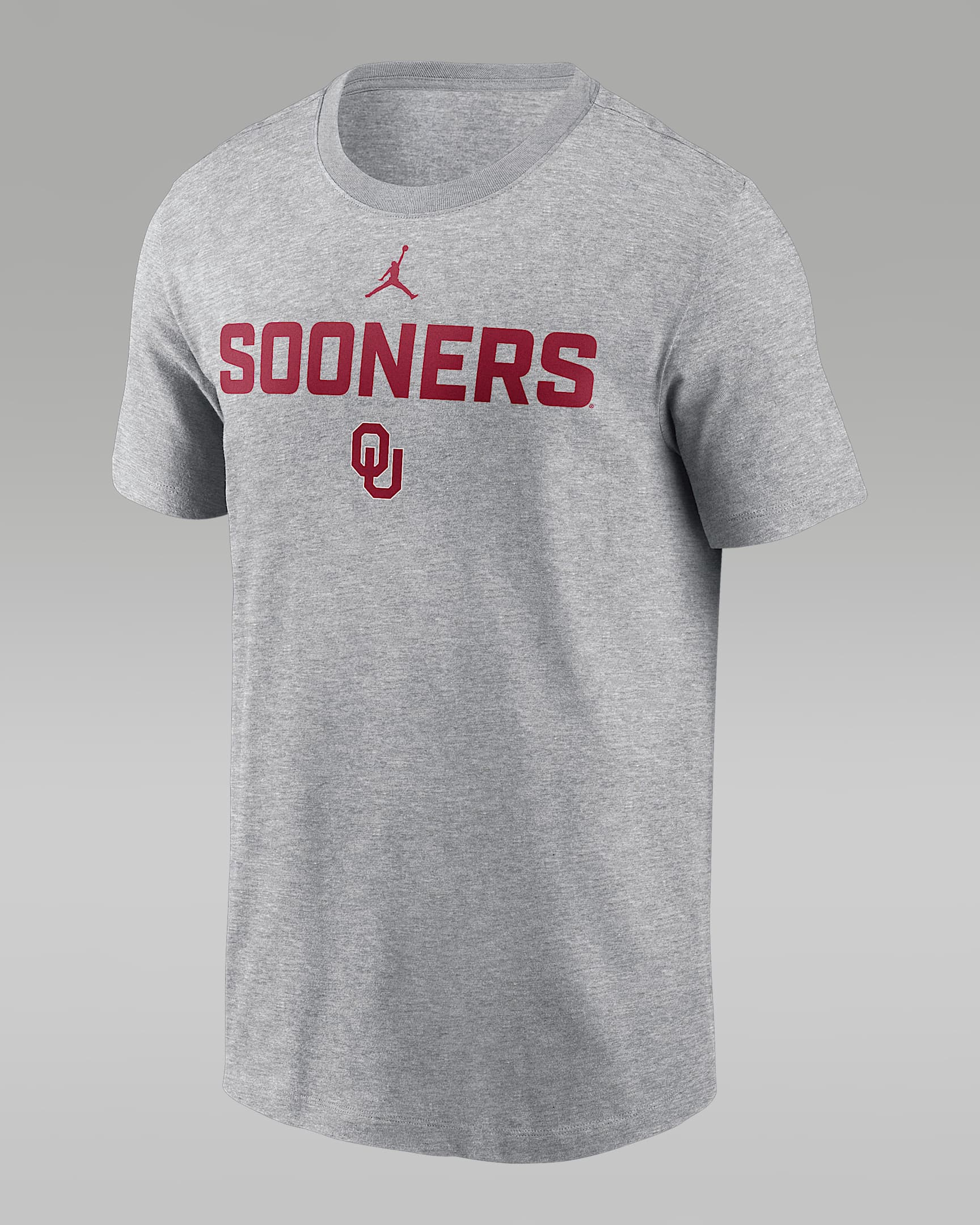 Oklahoma Campus 2-Hit Men's Nike College T-Shirt - Grey