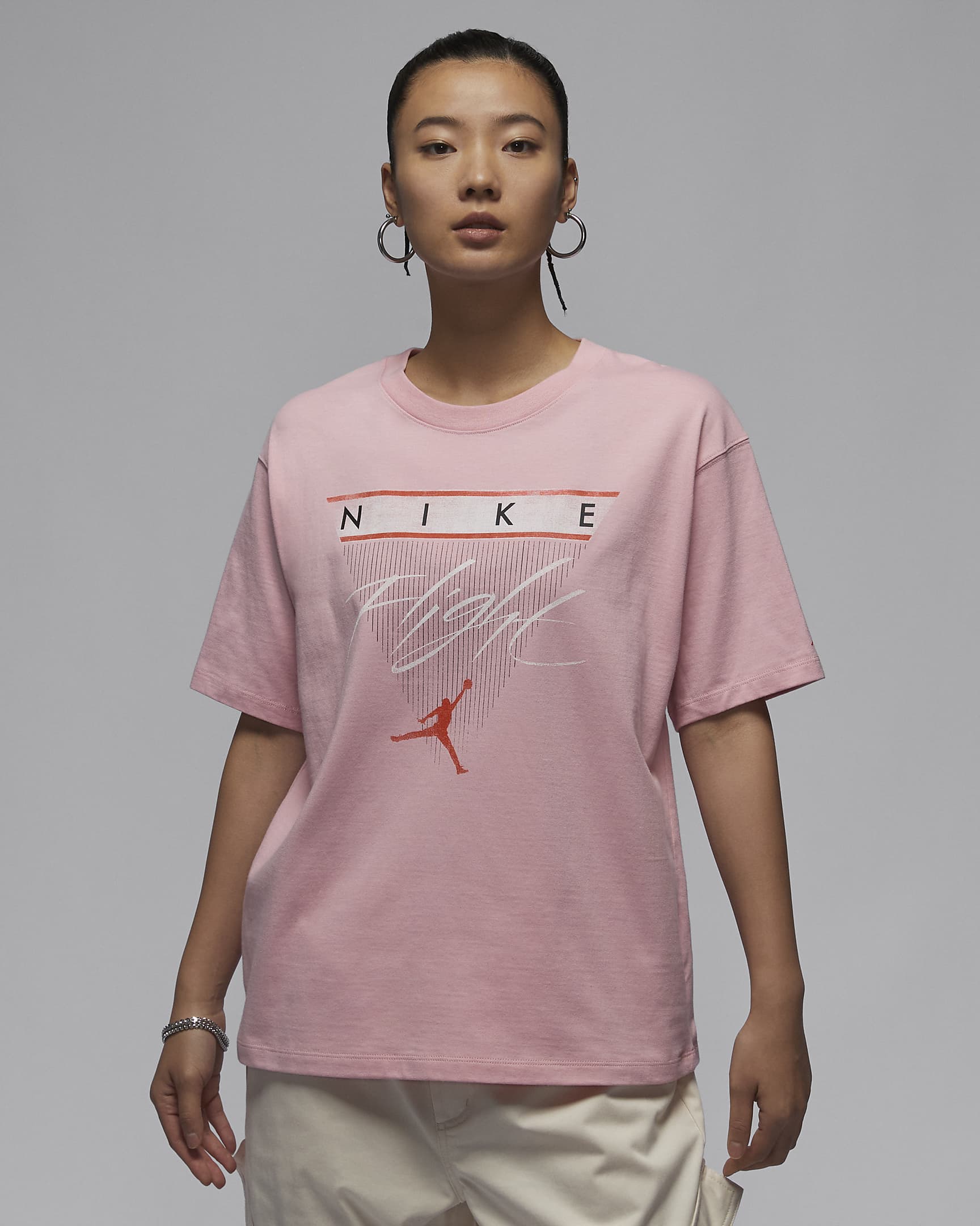 Jordan Flight Heritage Women's Graphic T-Shirt - Pink Glaze/Cosmic Clay