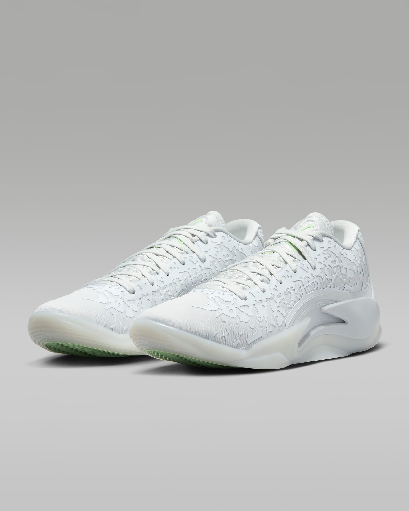 Tenis de básquetbol Zion 3 - Blanco/Blanco cáscara de huevo/Espuma rosa/Verde vapor