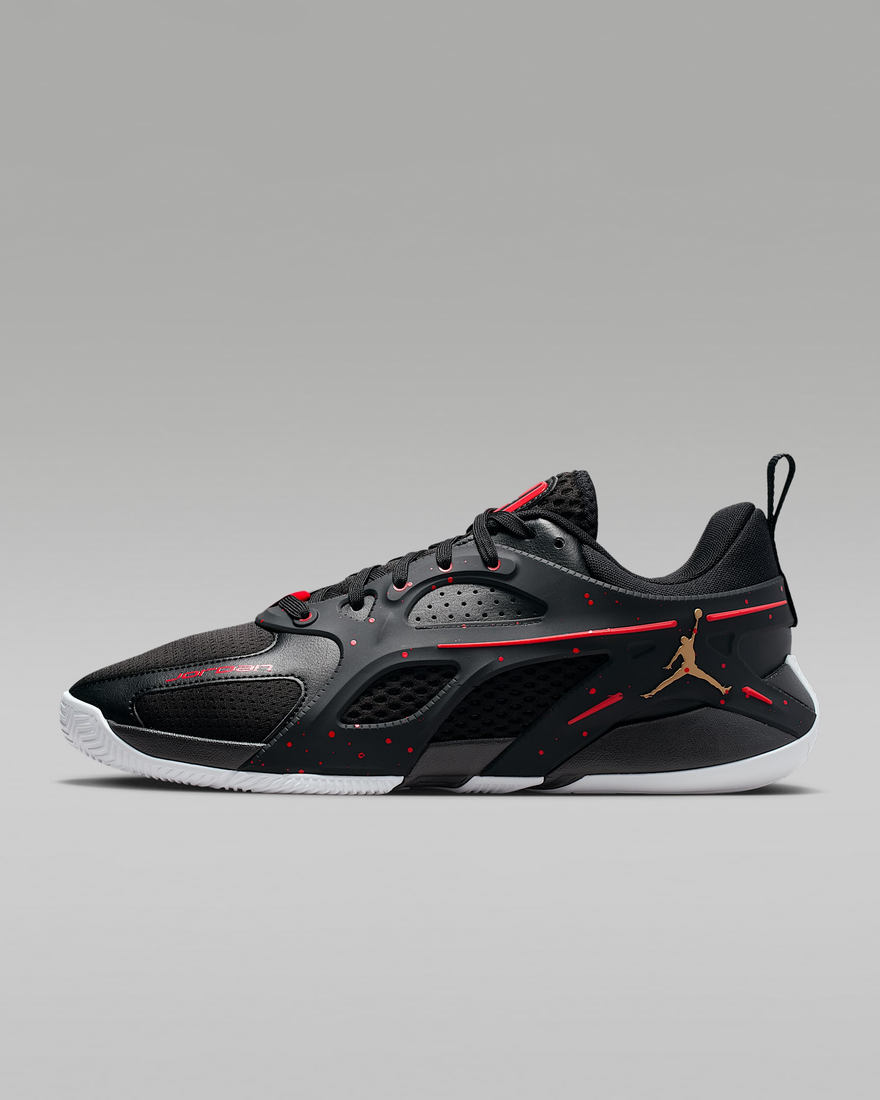 Jordan Heir Series Women's Basketball Shoes - Black/University Red/Metallic Gold