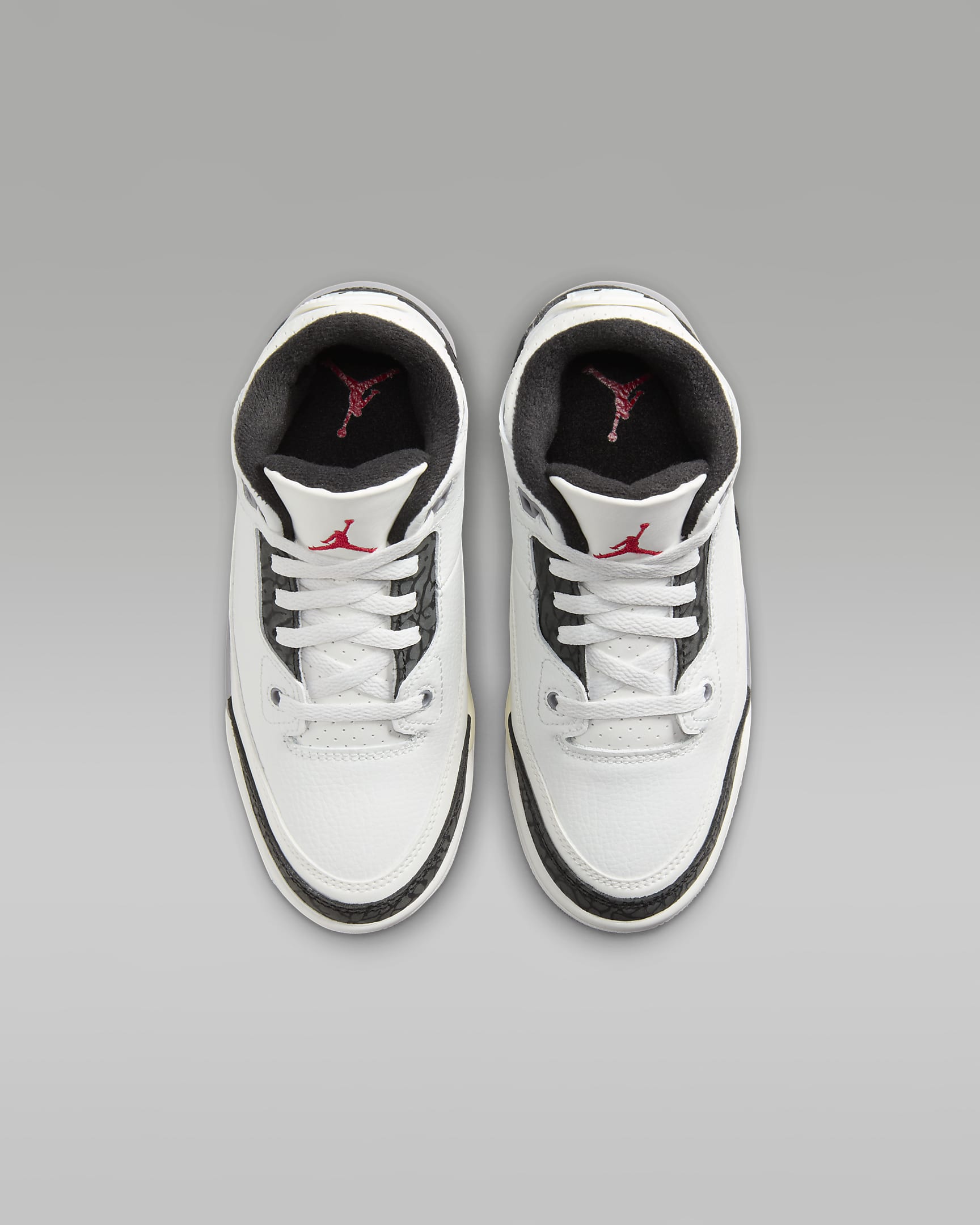 Jordan 3 Retro 'Cement Grey' Younger Kids' Shoes - Summit White/Cement Grey/Black/Fire Red