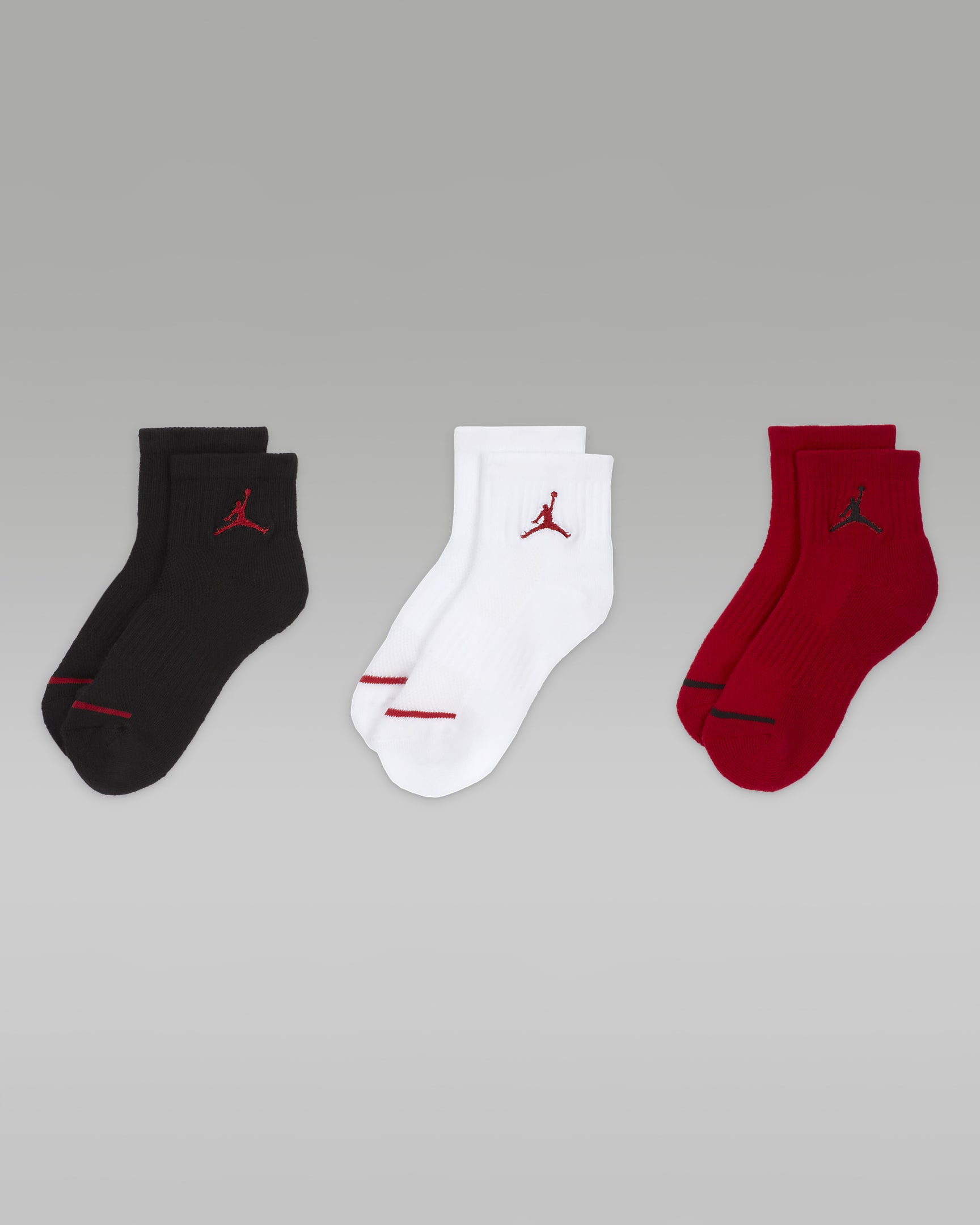 Jordan Little Kids' Ankle Socks (3 Pairs). Nike JP