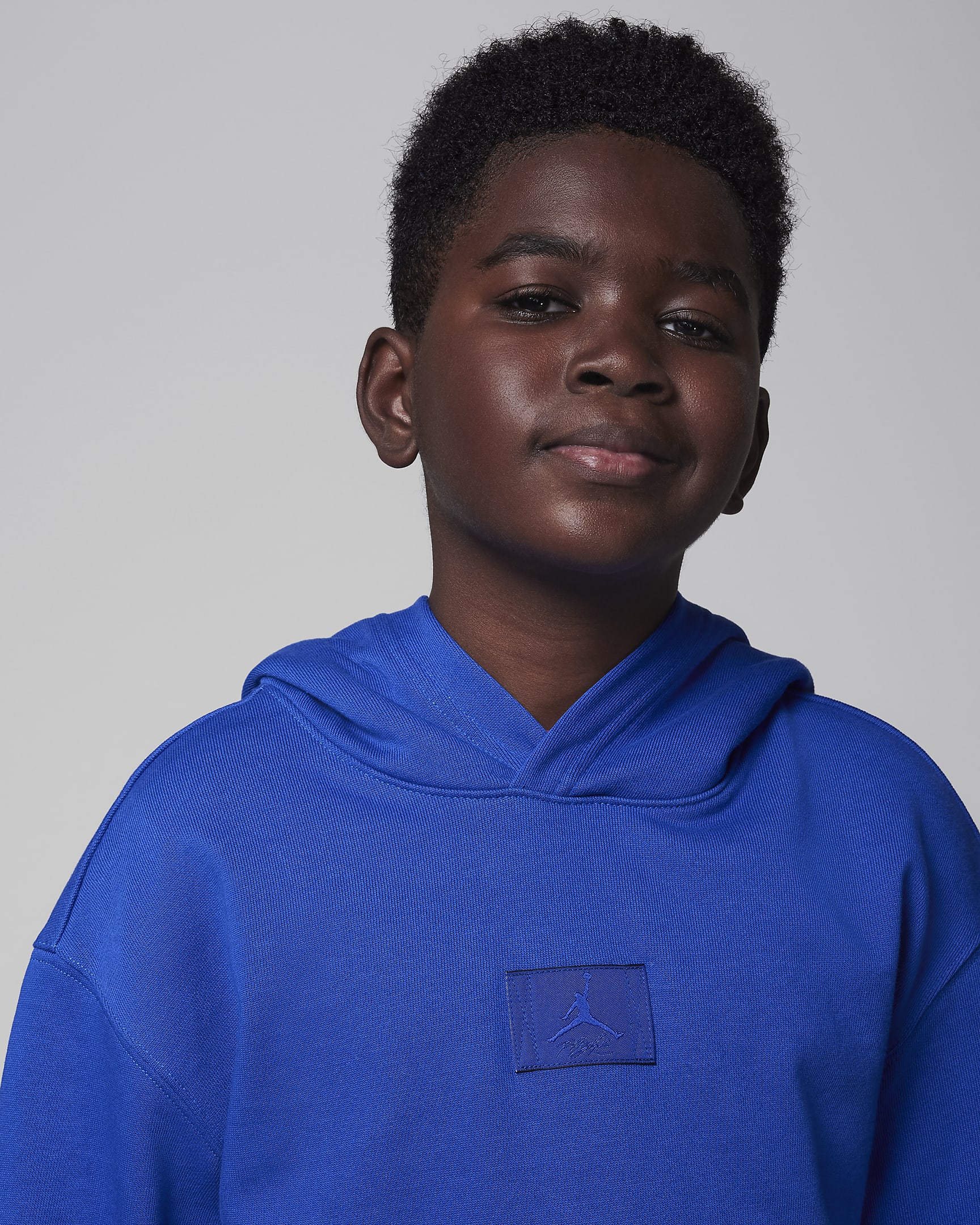 Jordan MJ Flight Big Kids' Fleece Pullover Hoodie - Game Royal