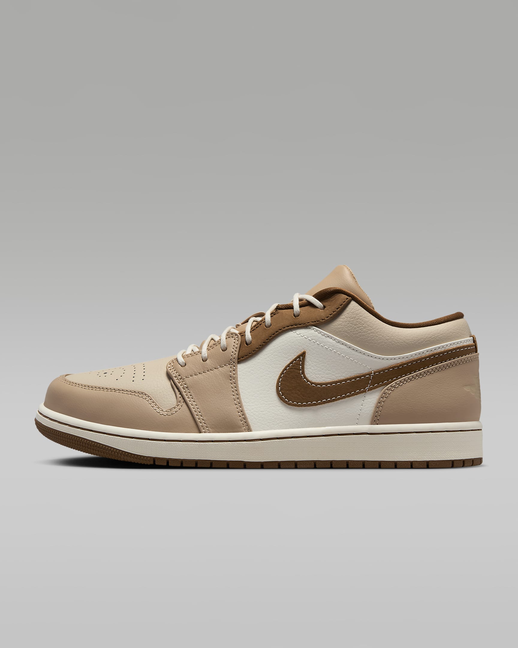 Air Jordan 1 Low SE Men's Shoes - Hemp/Sail/Oatmeal/Light British Tan